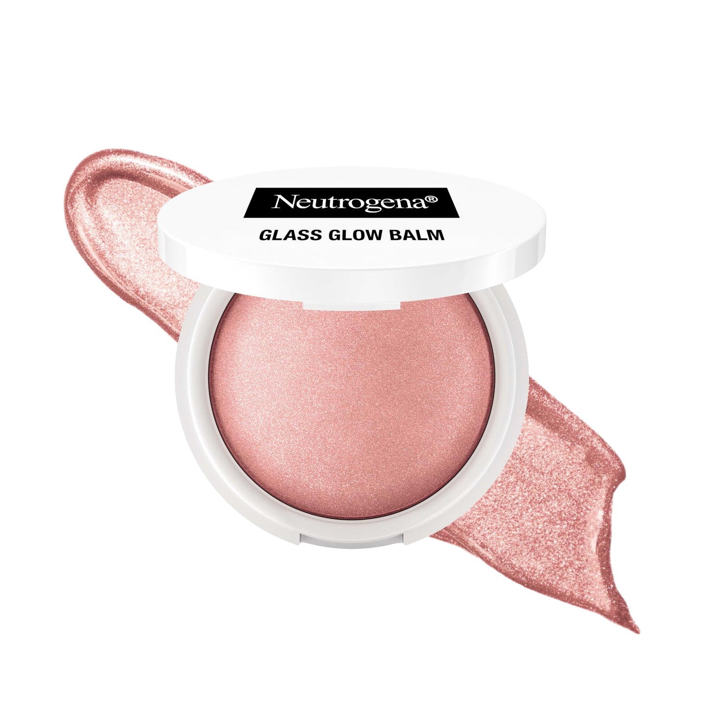 Neutrogena Glass Glow Balm Highlighter Rose Sunset, Balm Makeup for Dewy Radiant Skin, 0.3 oz
