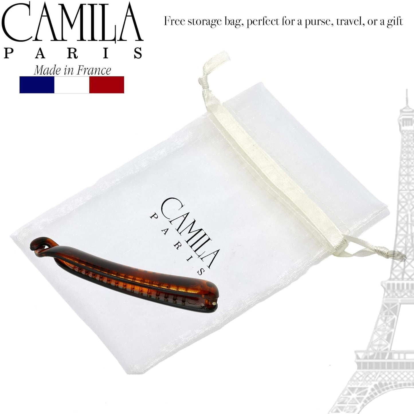 French Hair Banana Clincher Clip - Non-Slip Updo Ponytail Holder | Durable Styling Accessory for Women