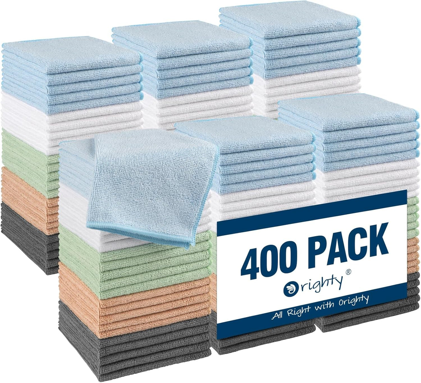 Microfiber Washcloths 20 Pack - Soft, Quick-Dry Face & Hand Towels for Travel, Gym, Spa | 11.5"x11.5", Black