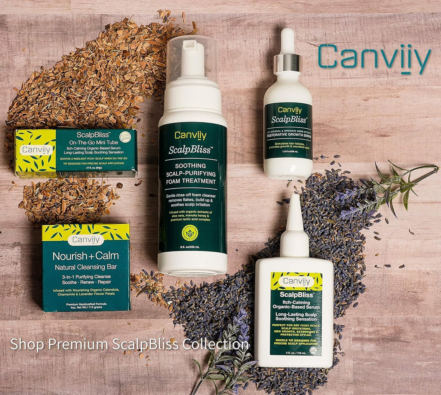 ScalpBliss Itch-Calming Serum - Long-Lasting Moisturizer for Dry, Itchy Scalp | Enriched with Aloe Vera & Peppermint Oil