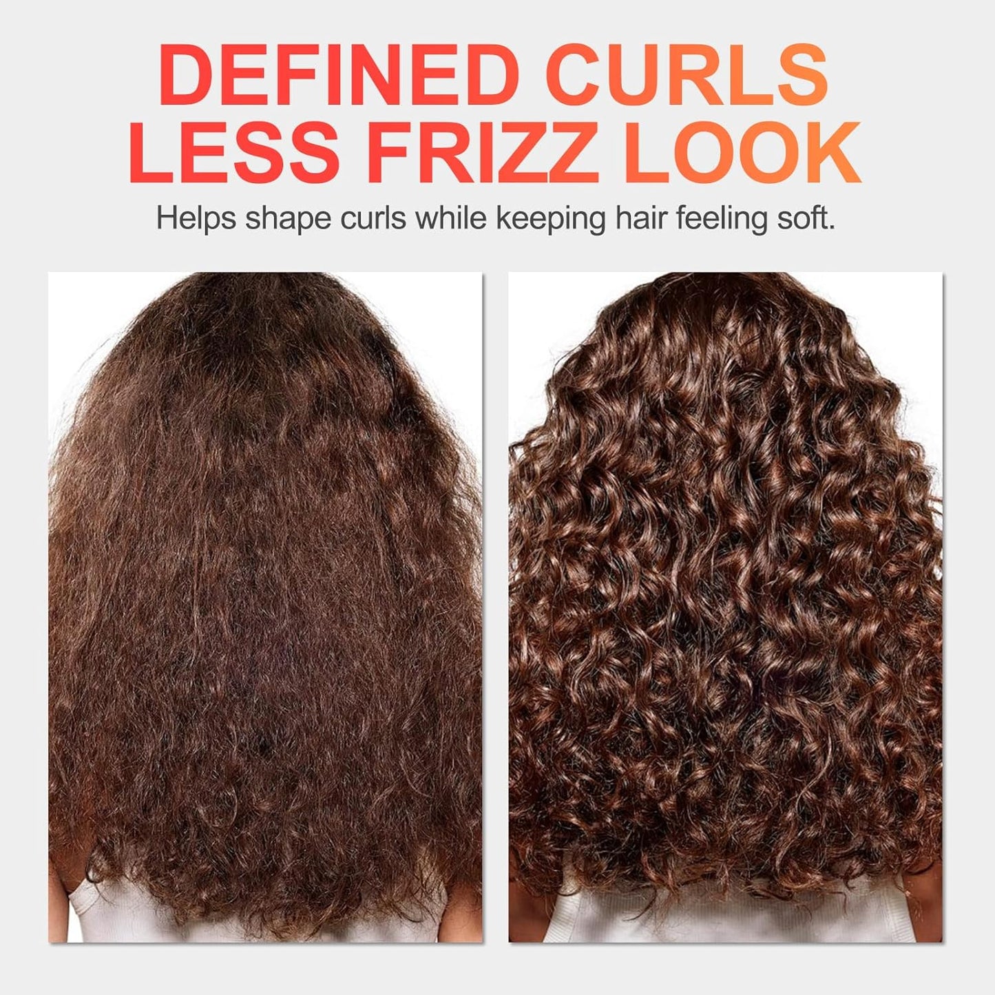 Curl Defining Cream for Wavy & Curly Hair - Anti-Frizz Formula with Shea Butter & Vitamin B5 | 8.45 Oz
