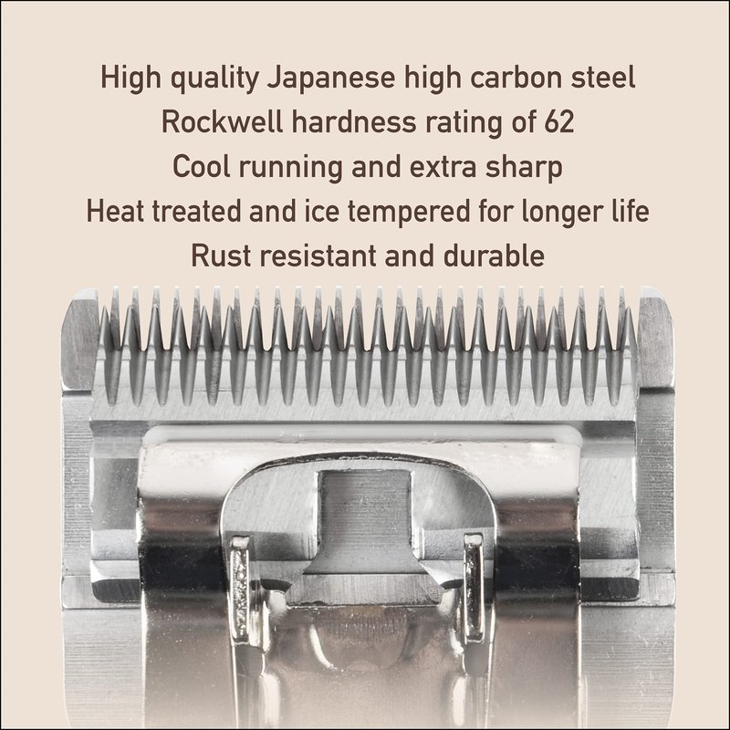 FURZONE Detachable Blade - Size 7F Blade 1/8", Made of Durable Japanese Steel, Compatible with Most Andis, Oster, Wahl A5 Clippers