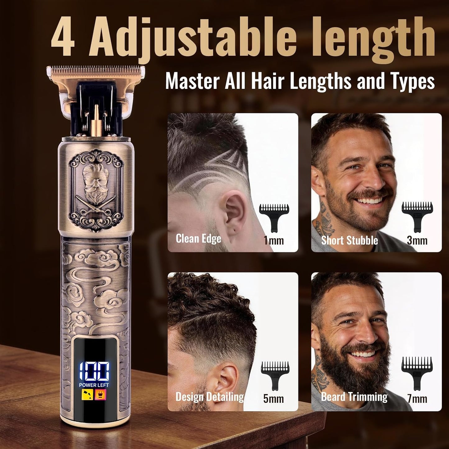 Electric Razor for Men - Ufree Foil Shaver & Beard Trimmer Grooming Kit | Cordless Hair Clippers for Bald Heads