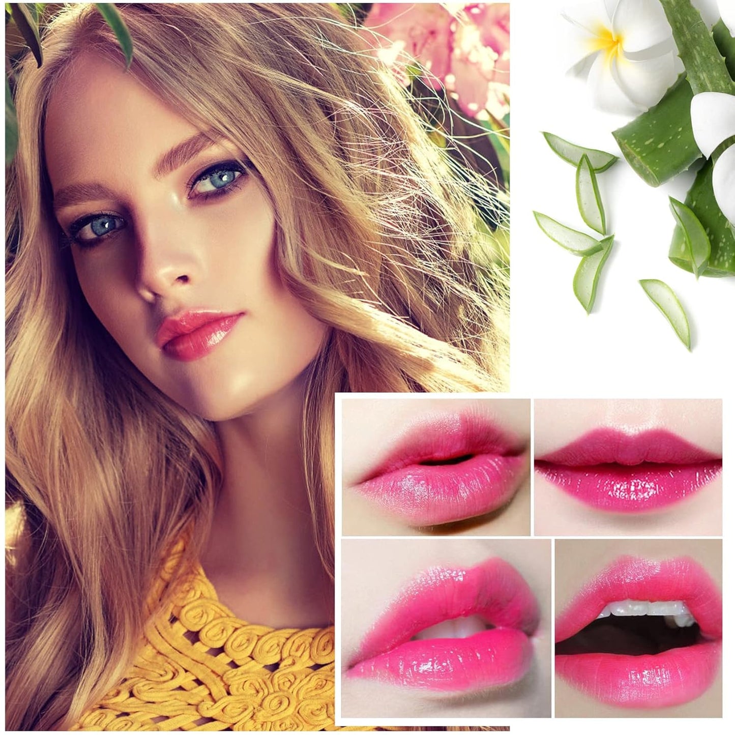 Aloe Jelly Lipstick - Long-Lasting Moisturizing Color-Changing Balm | Waterproof Matte Finish