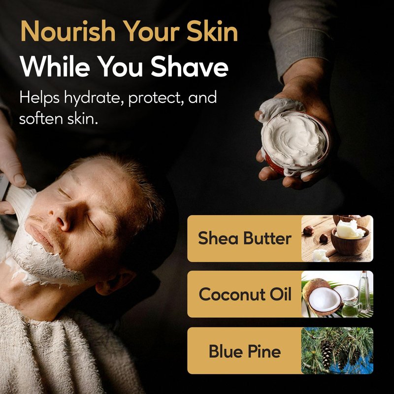 Henry Cavendish Himalaya Shaving Soap with Shea Butter & Coconut Oil. Long Lasting 4 oz Puck Refill. Mens Shave Soap. All Natural. Rich Lather, Smooth Comfortable Shave. For Ladies and Gentlemen.