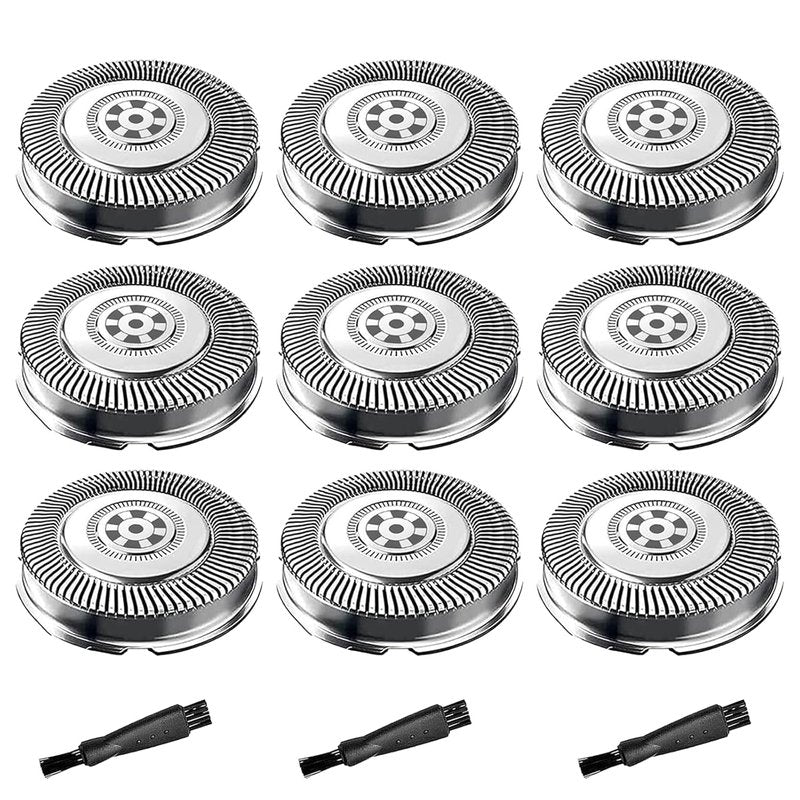SH71/52 Upgraded Replacement Heads Compatible with Philips Norelco Series 7000 & 5000, SH71/SH70/52 Blades for Philips Shaver 7500 7530 S7311 S7370 S7371,9-Pack