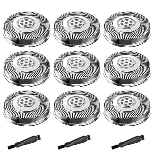 SH71/52 Upgraded Replacement Heads Compatible with Philips Norelco Series 7000 & 5000, SH71/SH70/52 Blades for Philips Shaver 7500 7530 S7311 S7370 S7371,9-Pack
