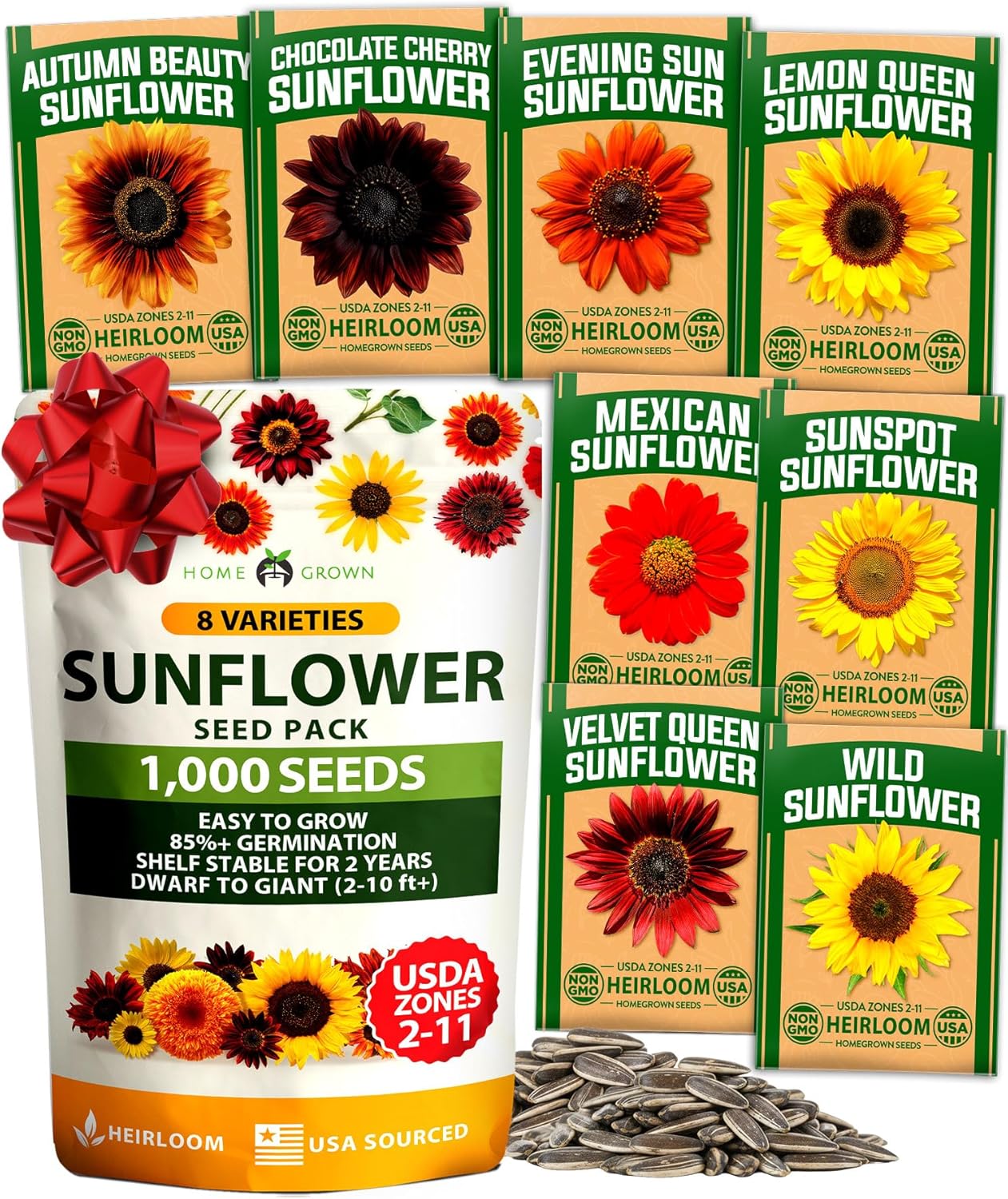 Zinnia Dahlia Seeds Pack - Non-GMO 524 Flower Seeds for Vibrant Pollinator Gardens | Easy-to-Grow Outdoor Blooms