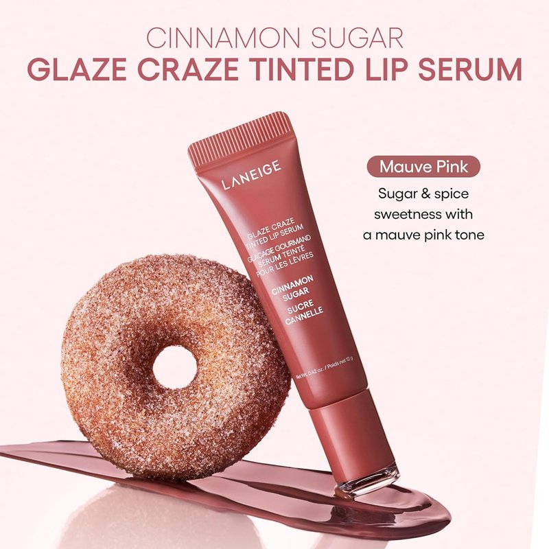 LANEIGE Glaze Craze Tinted Lip Serum - Hydrating Glossy Lip Serum with Plumping Polypeptides | Nourishing Formula