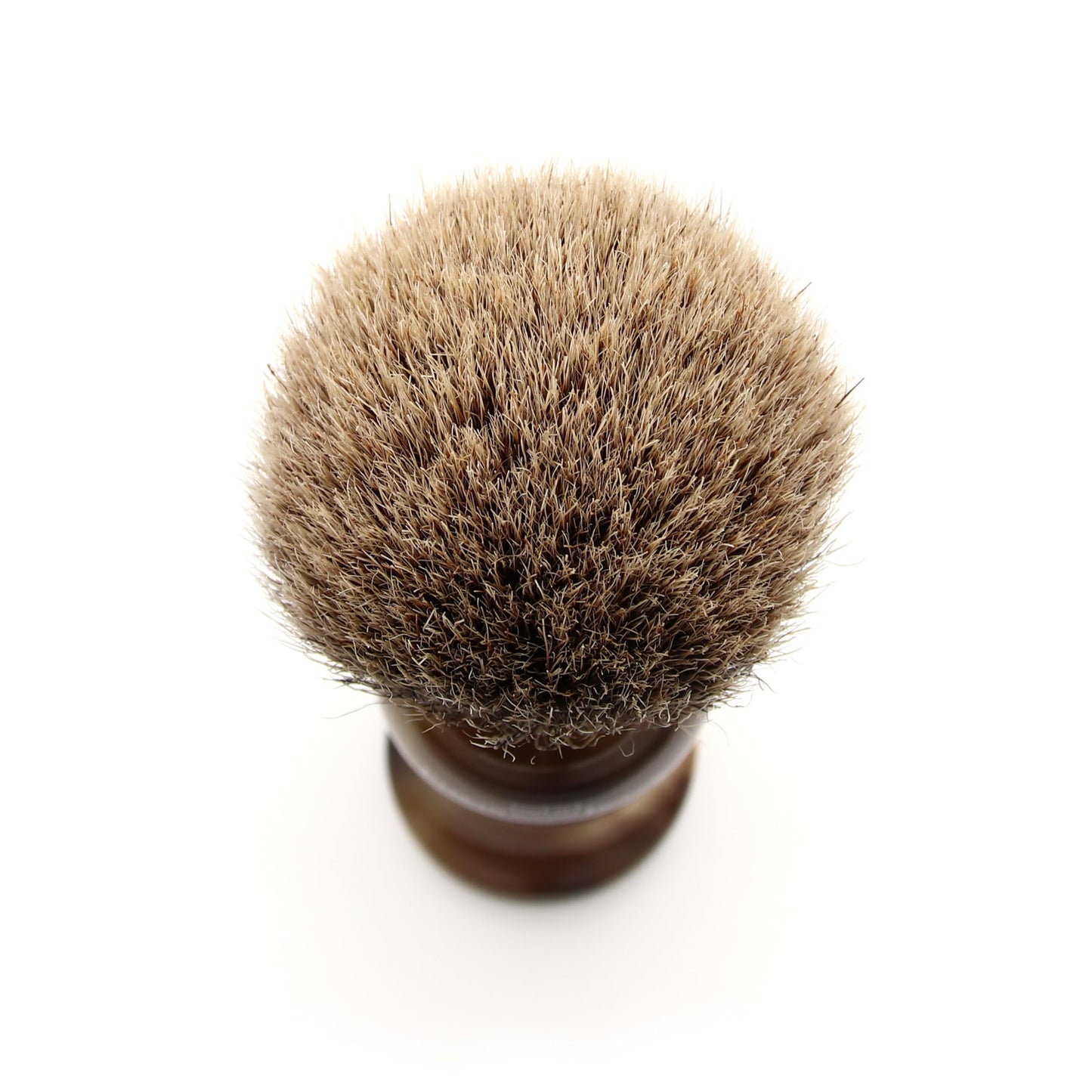 Edwin Jagger 1EJ282 Medium Super Badger Shaving Brush, Imitation Light Horn for use with Shaving Cream or Soap for Men
