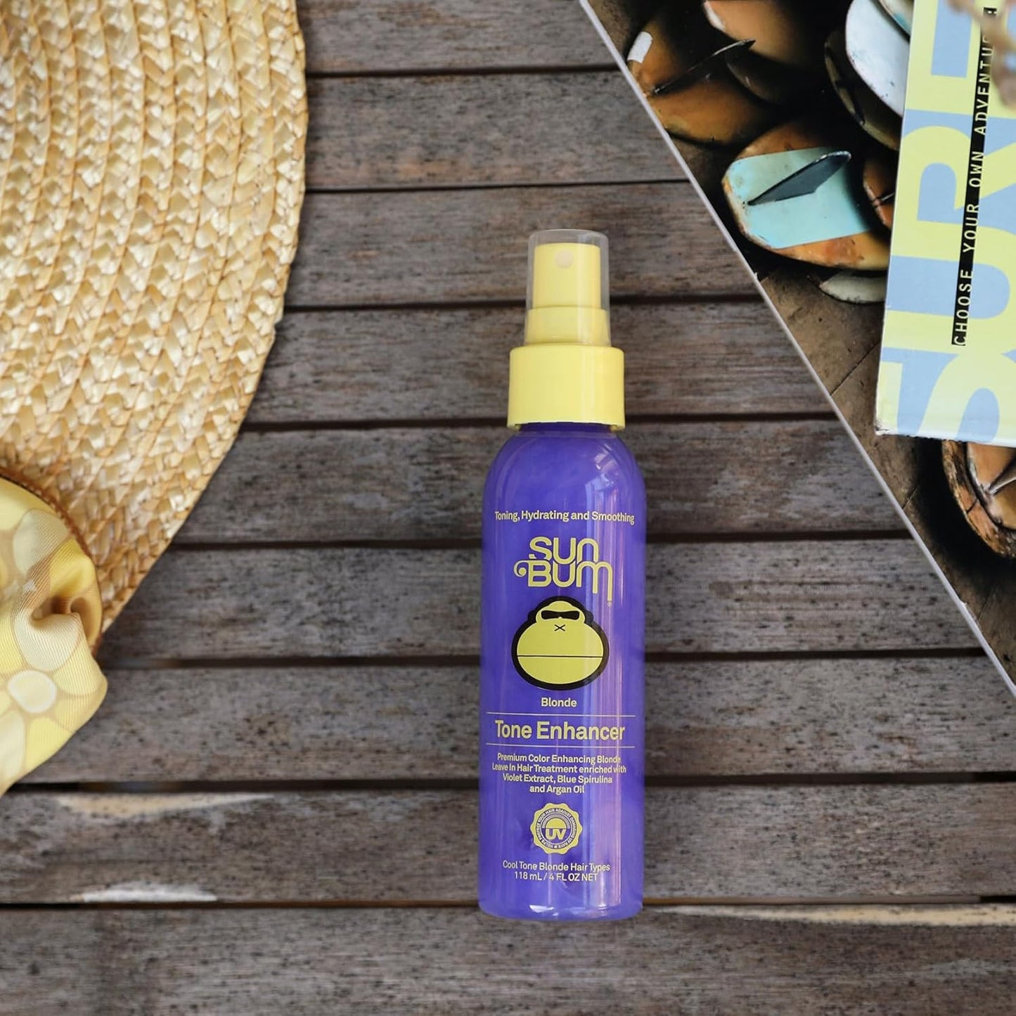 Blonde Tone Enhancer | Neutralizes Brass & Boosts Shine - UV Protection, Paraben-Free - 4 oz