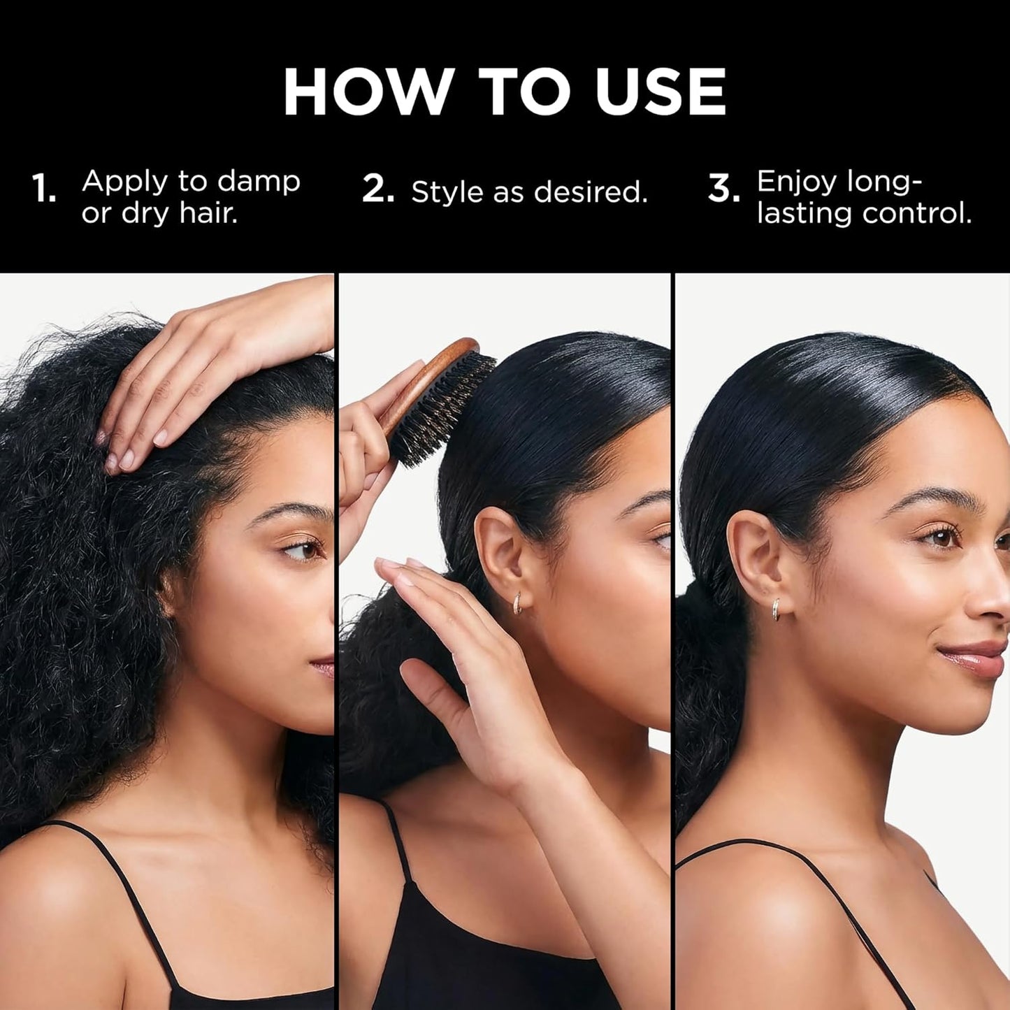 EDGE BOOSTER® Strong Hold Styling Gel - Alcohol-Free Hair Gel with Camellia Sinensis Oil for Curly & Wavy Styles | 16.9oz