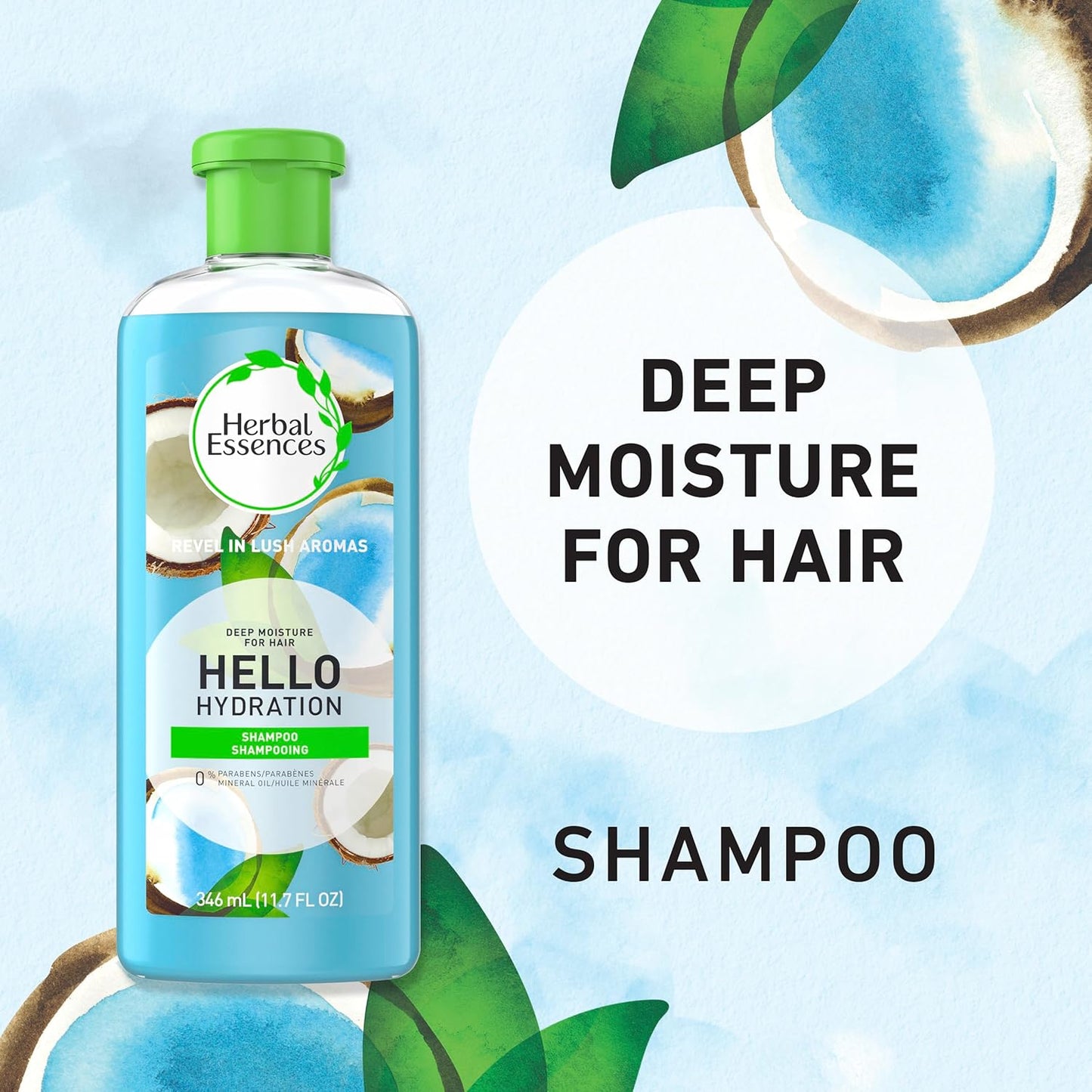 Herbal Essences Hello Hydration Shampoo & Body Wash - Deep Moisture for Hair, 11.7 Fl Oz