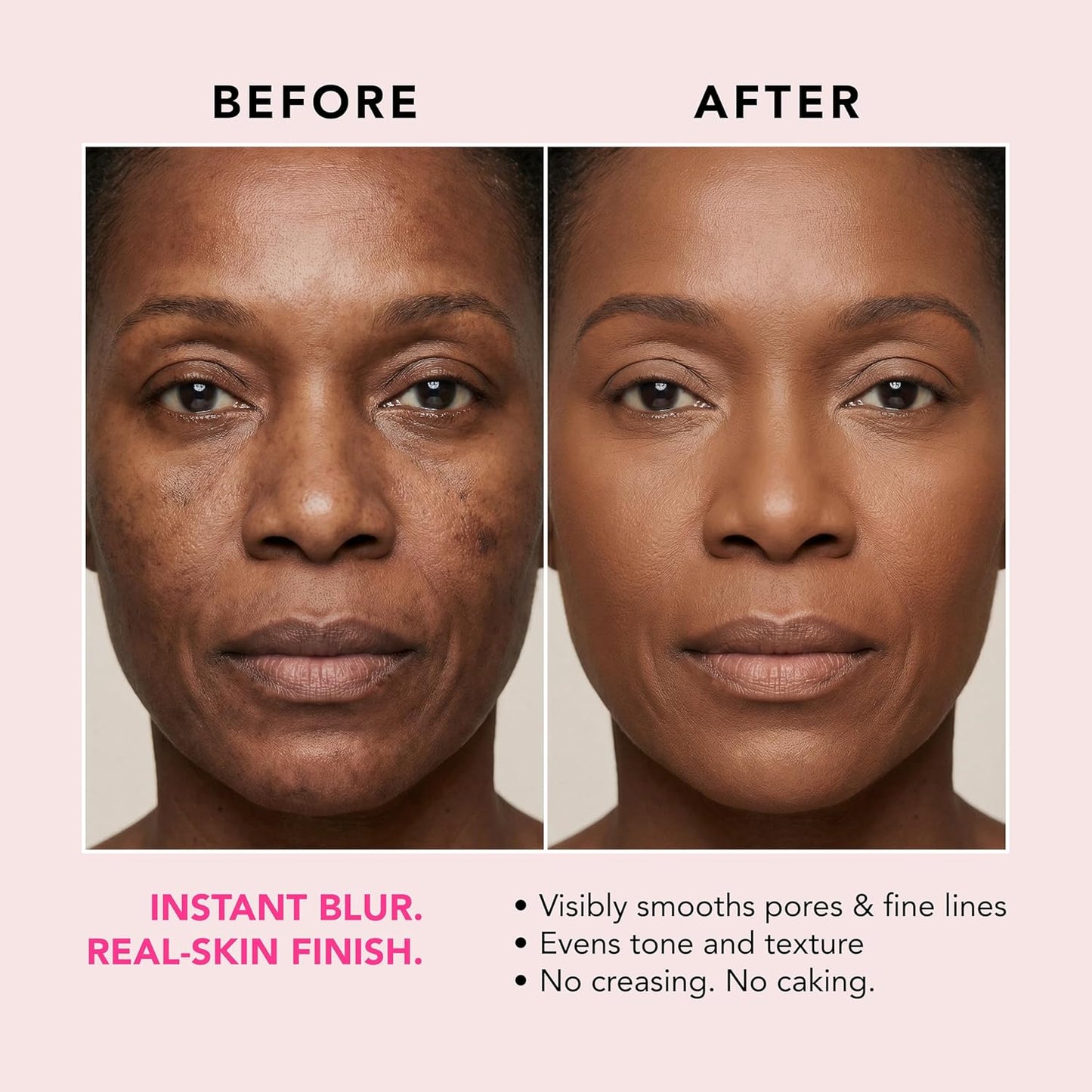 Peptide Blur Stick Foundation - Hydrating Soft-Focus Makeup for Mature Skin | Medium Coverage 0.29 oz - Deep/Rich