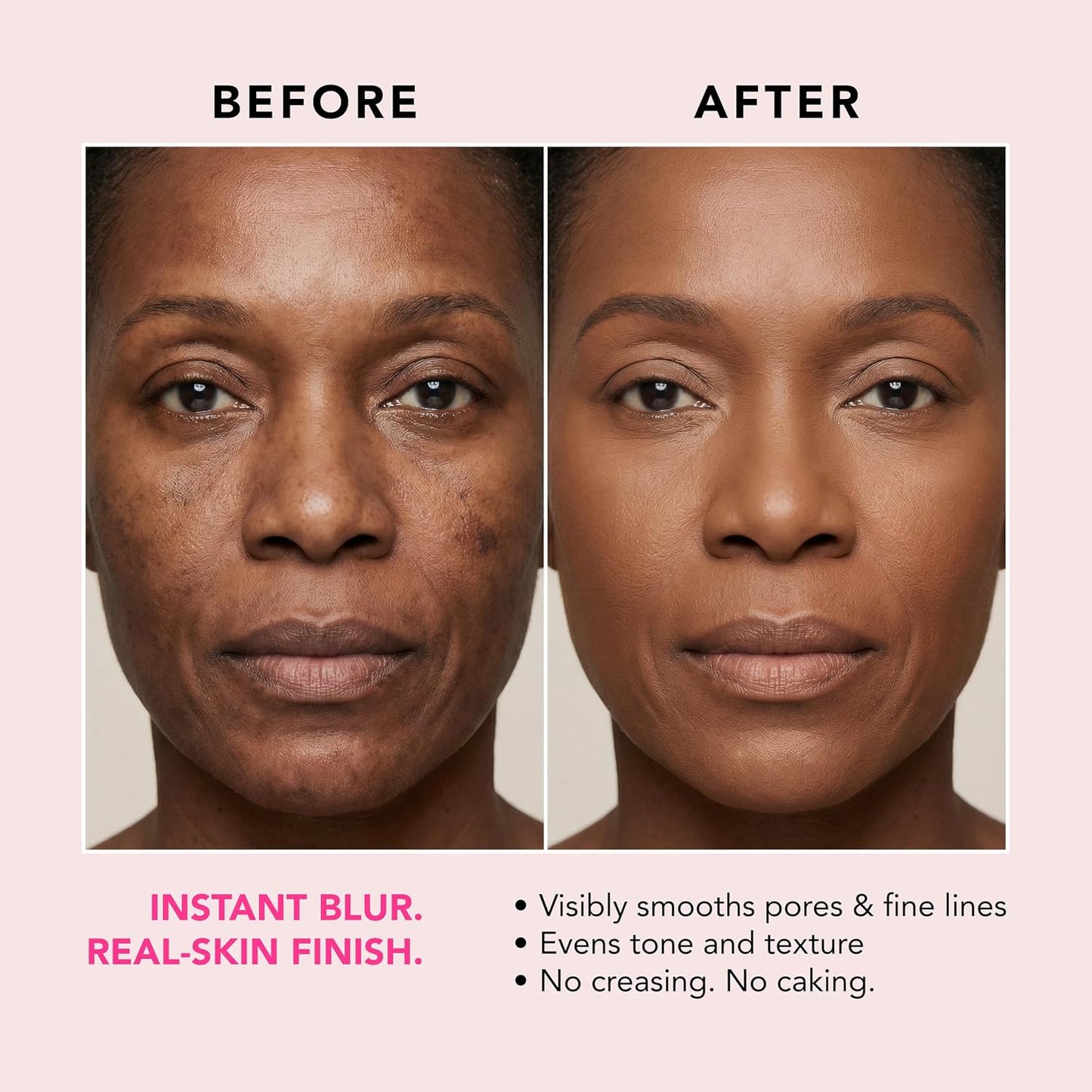 Peptide Blur Stick Foundation - Hydrating Soft-Focus Pore Blurring Makeup for Mature Skin | Medium Coverage, 0.29 oz