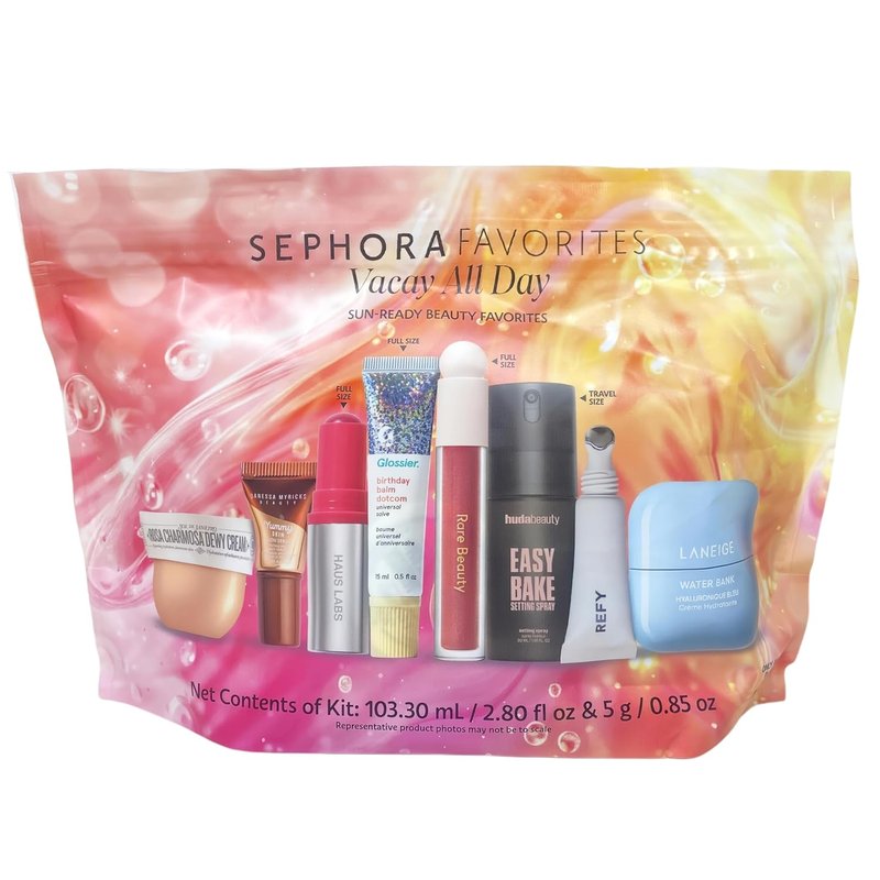 Sephora Favorites Vacay All Day 9-Piece Makeup & Skincare Set - Limited Edition Essentials