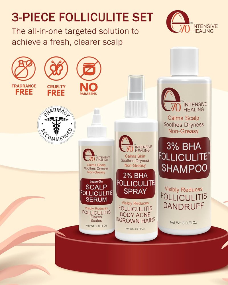 Folliculitis Treatment Serum | Leave-On Scalp Care with 3% BHA, Salicylic Acid & Tea Tree Oil - 2 fl oz