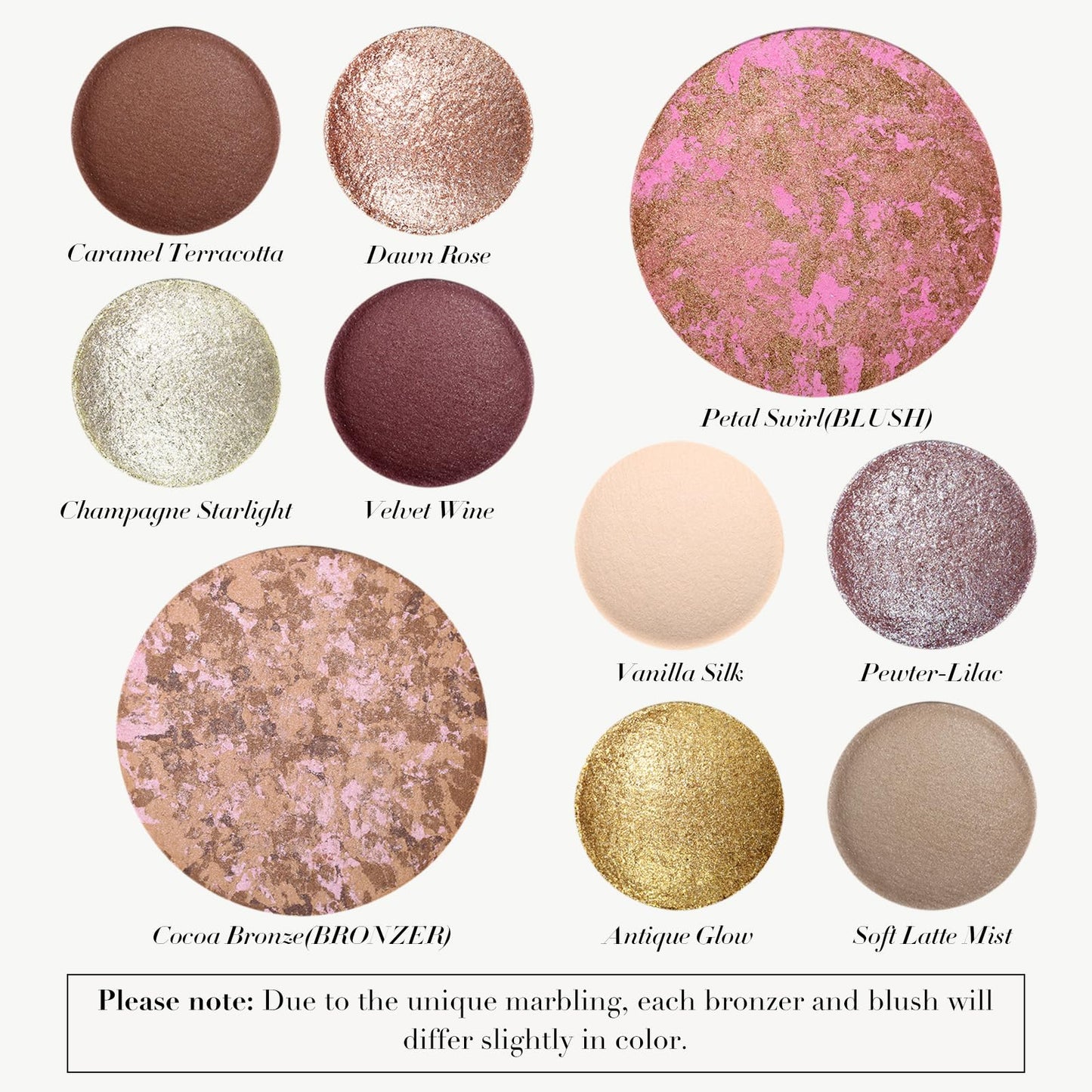 UCANBE All in One Baked Makeup Palette – Eyeshadow, Blush & Bronzer Face Kit, Full Face Makeup Gift Set for Women, Neutral Pigmented Colors