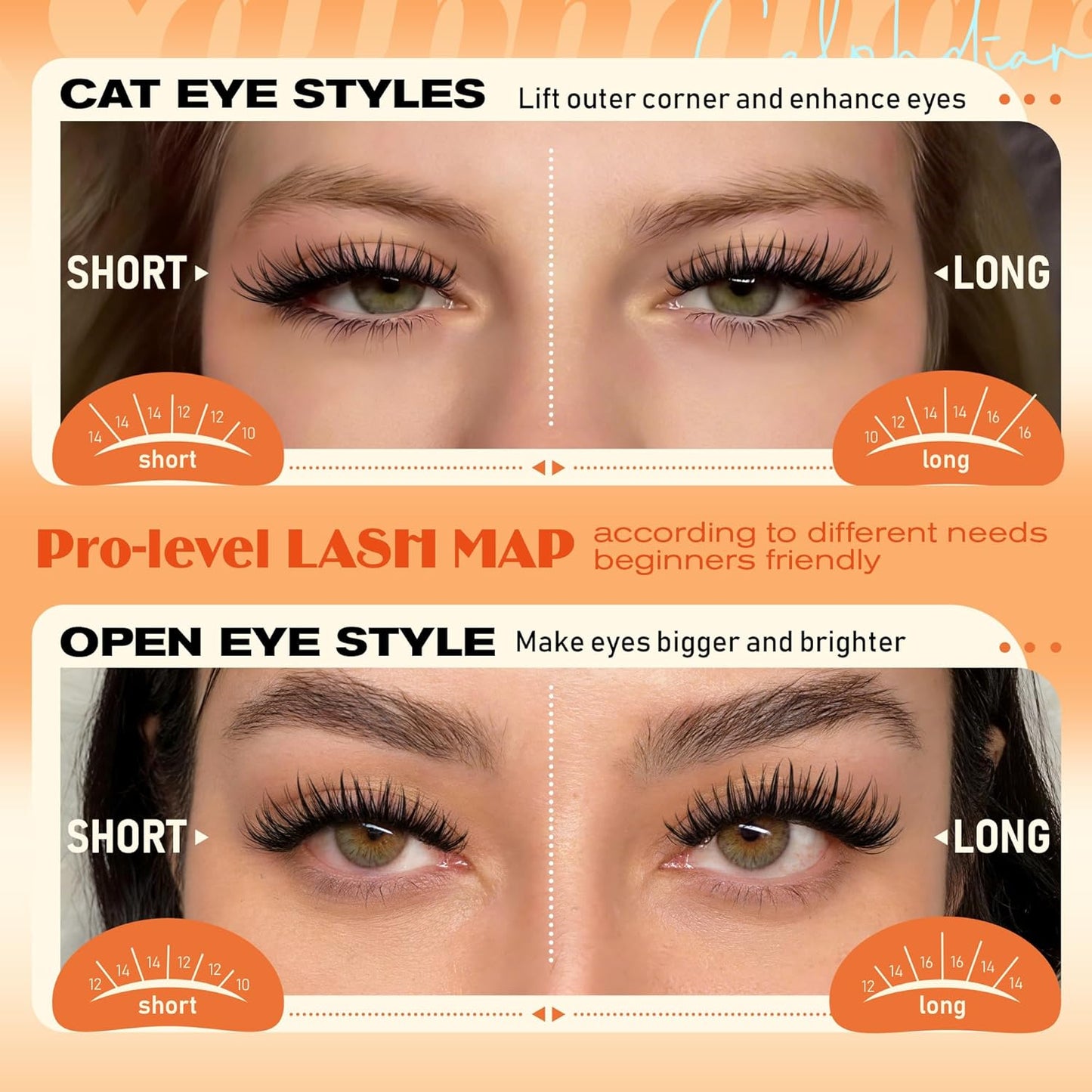 Wispy Eyelash Clusters - Bunny Spiky D Curl Extensions | Natural Soft Individual Lashes 10-16mm