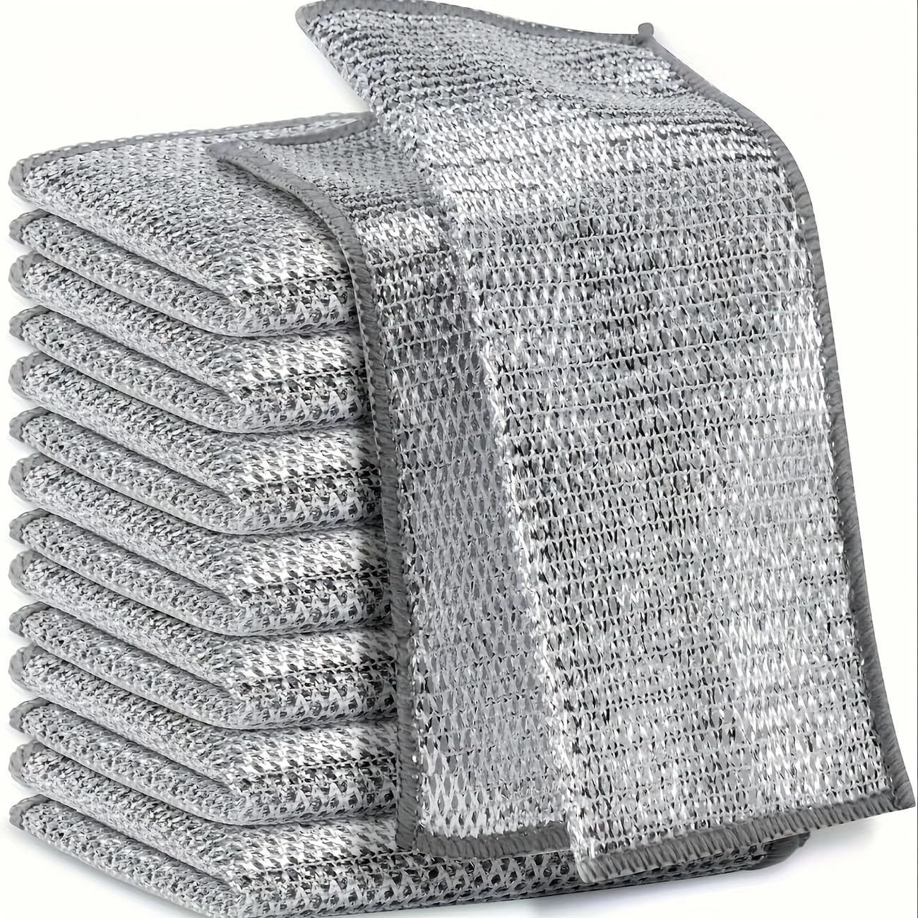 Miracle Cleaning Cloths - Ultra-Durable Mesh Ultrafine Fiber Set | 10-Pack for Scratch-Free Dry & Wet Cleaning