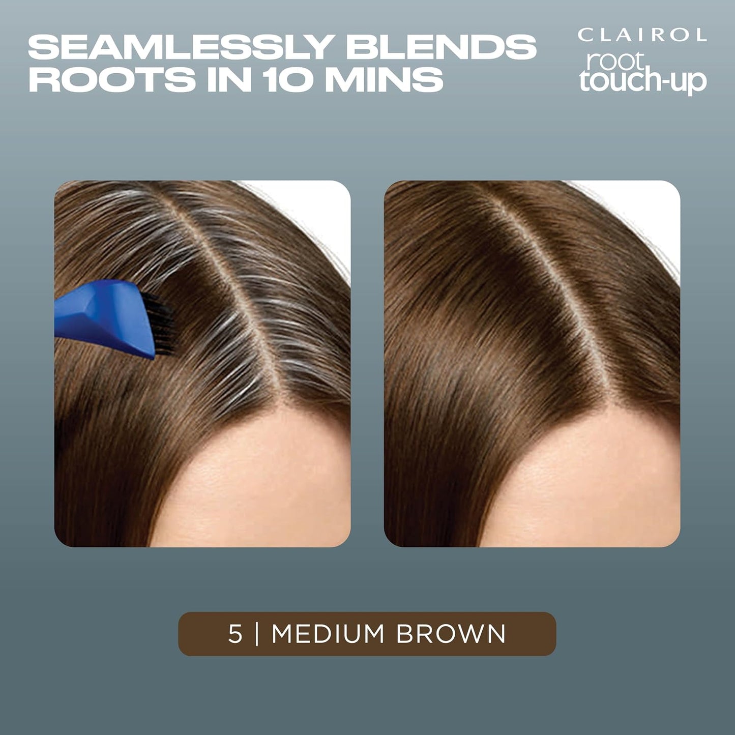 Clairol Root Touch-Up Permanent Hair Dye - 5 Medium Brown | 100% Gray Coverage, Easy Brush Application