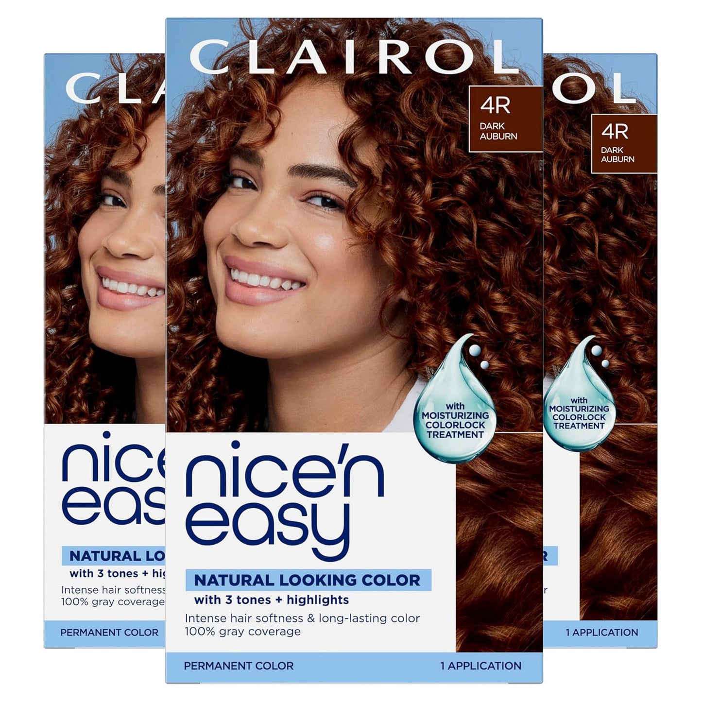 Clairol Nice'n Easy Permanent Hair Dye - Blackest Black | 100% Gray Coverage & Long-Lasting Shine | Single Pack