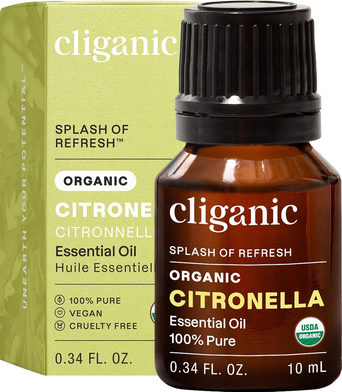 Cliganic Organic Lavender Essential Oil - 100% Pure Aromatherapy Oil | Non-GMO, 15ml