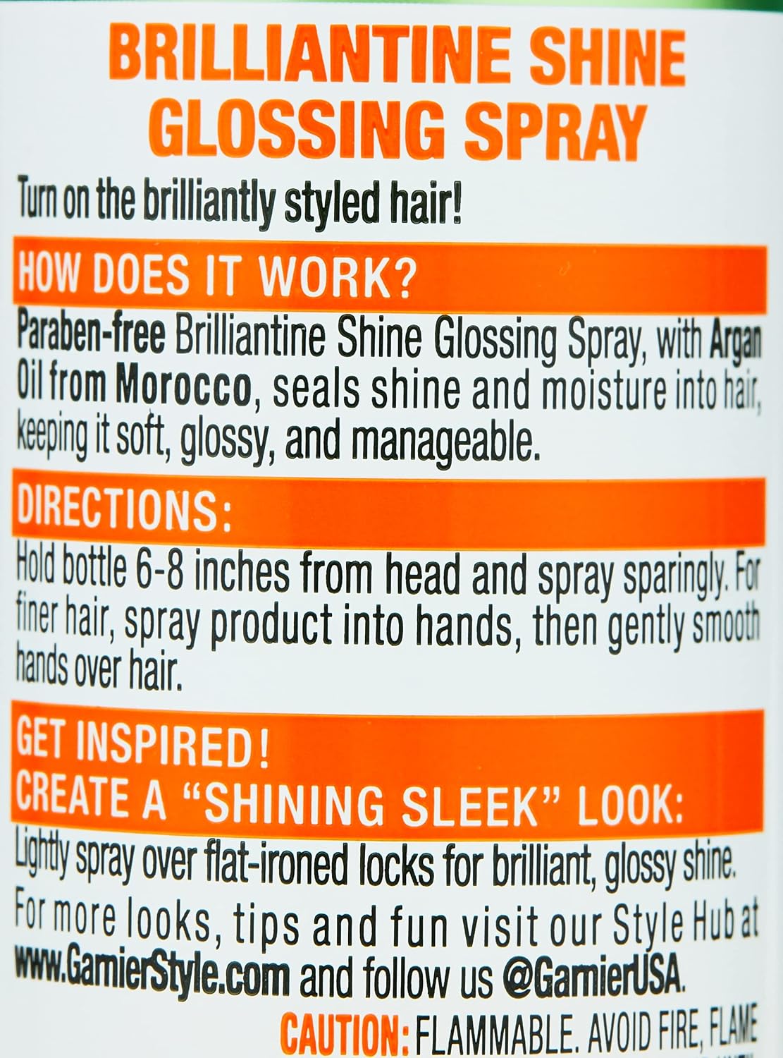 Garnier Fructis Shine Glossing Spray - 3 Oz | Pack of 3 for Smooth, Shiny Hair