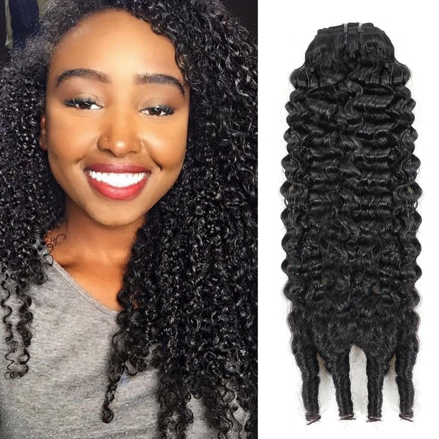 Seamless Body Wave Seamless Clip In Hair Extensions Real Human Hair PU Weft Body Clip Ins 100% Unprocessed Human Hair Extensions 8pcs with 18Clips Per Set 120g(14inch)
