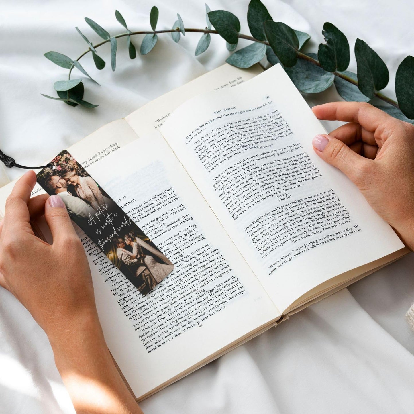 Byxhuc Personalized Bookmarks, Book Marks for Reading, A Picture is Worth A Thousand Words Bookmark, Customize Photo Christmas Bookmark, Custom Cute Gifts for Books Lovers, Cute Book Mark