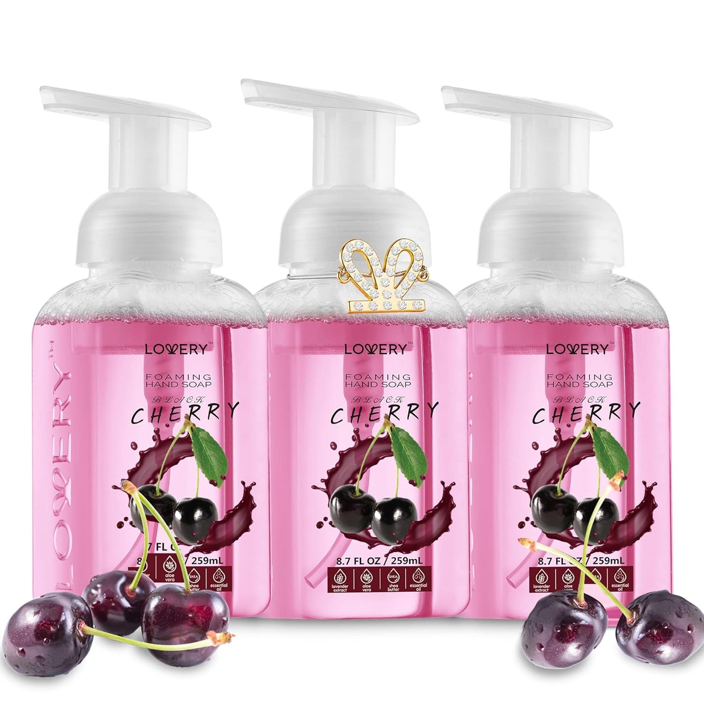 Moisturizing Foaming Hand Soap Pump - 5-Pack | Aloe Vera & Essential Oils, Citrus Blend Fragrances for Kitchen & Bathroom