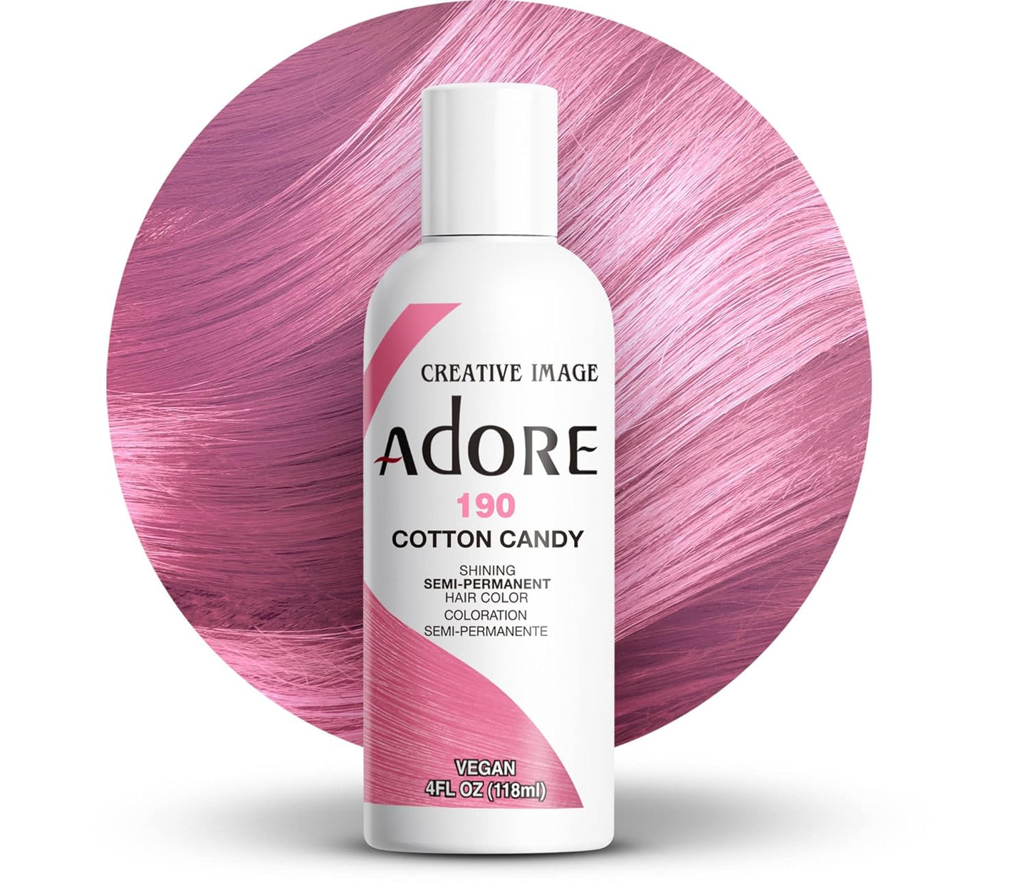 Adore Semi Permanent Hair Color - Mystic Grey | Vegan, Ammonia-Free Hair Dye | 4 Fl Oz