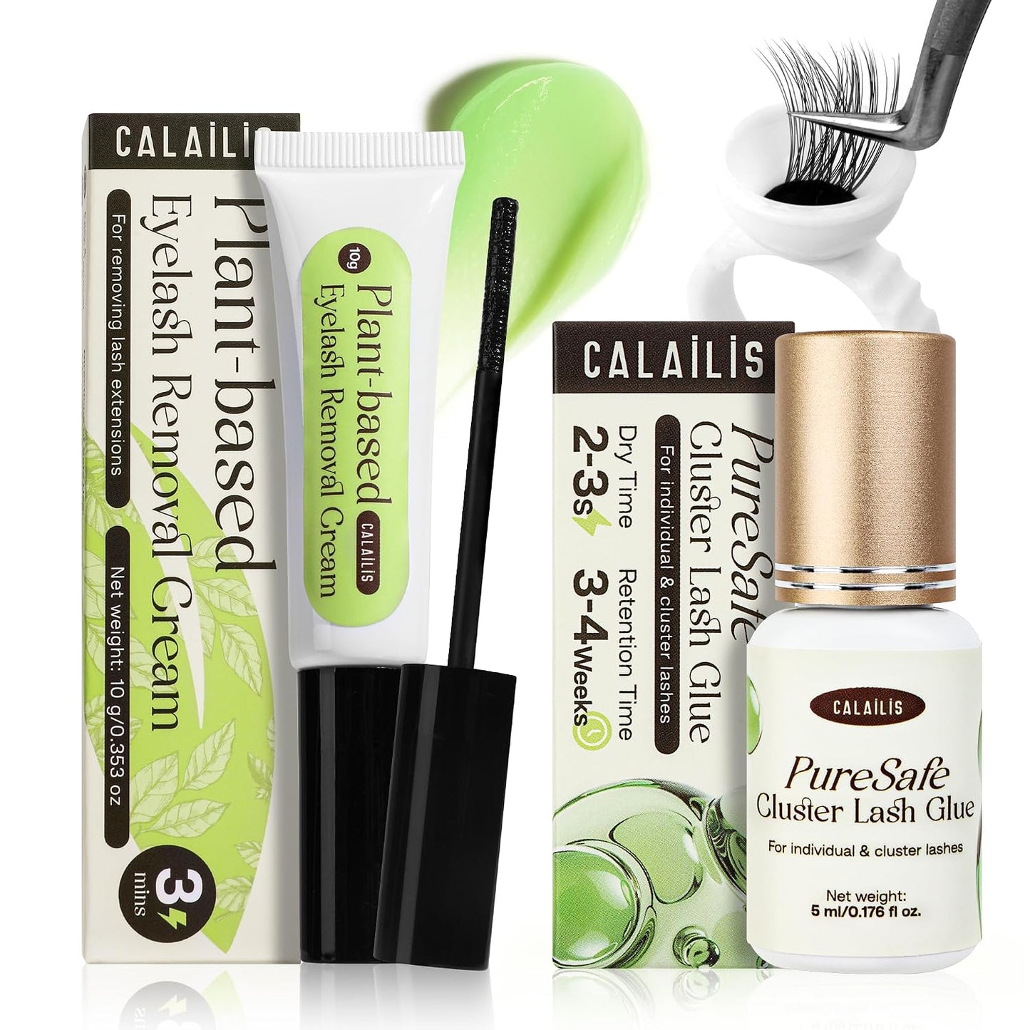 Lash Cluster Glue - Strong Hold Waterproof Adhesive for Eyelash Extensions | 5ml, Lasts 4+ Weeks