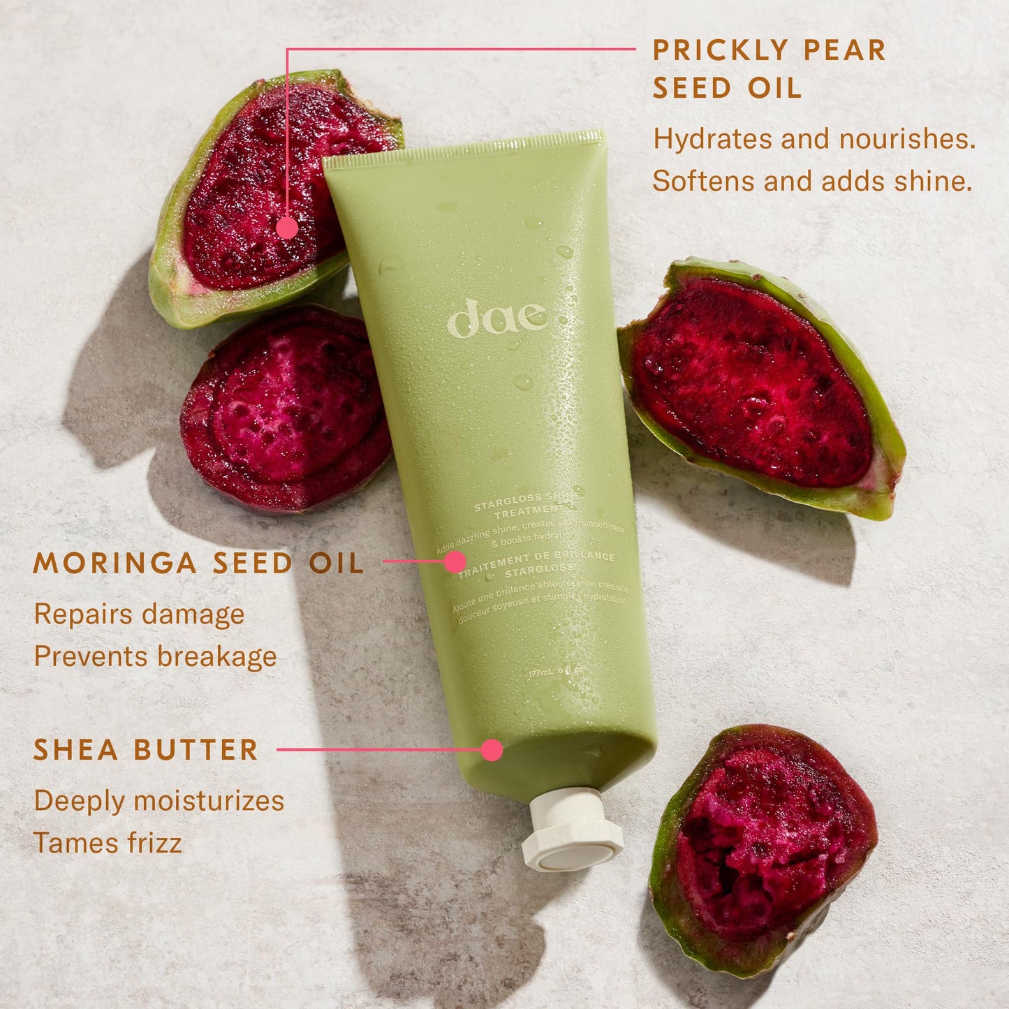 DAE Stargloss Shine Treatment - Adds Shine, Hydrates, Tames Frizz & Smooths 6 oz