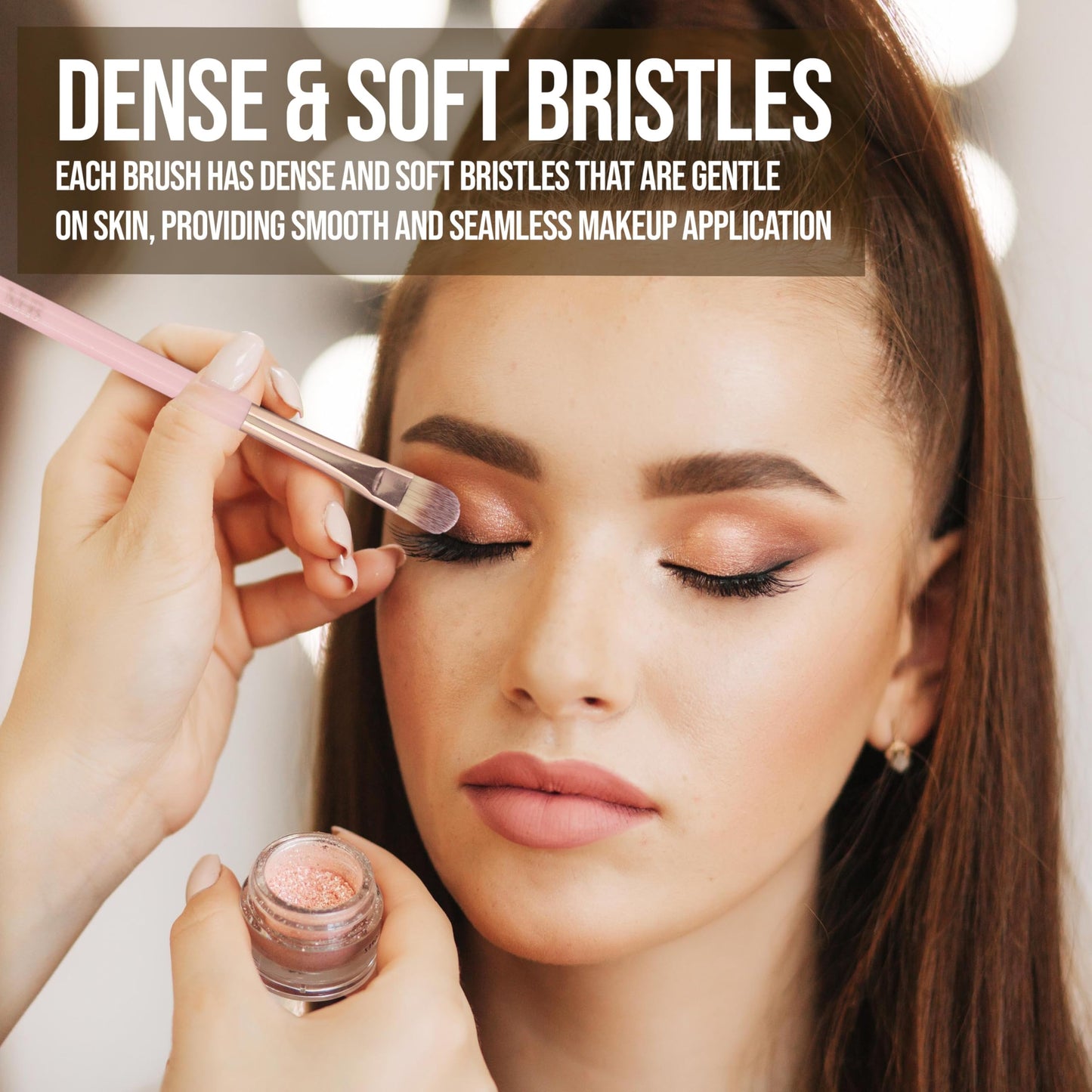15pc Pro Beauty Brush Set – Makeup Brushes, Beauty Blenders, Spoolie & Storage Tumbler | Professional Cosmetic Tools for Face & Eyes | Complete Glam Makeup Kit for Women & Girls