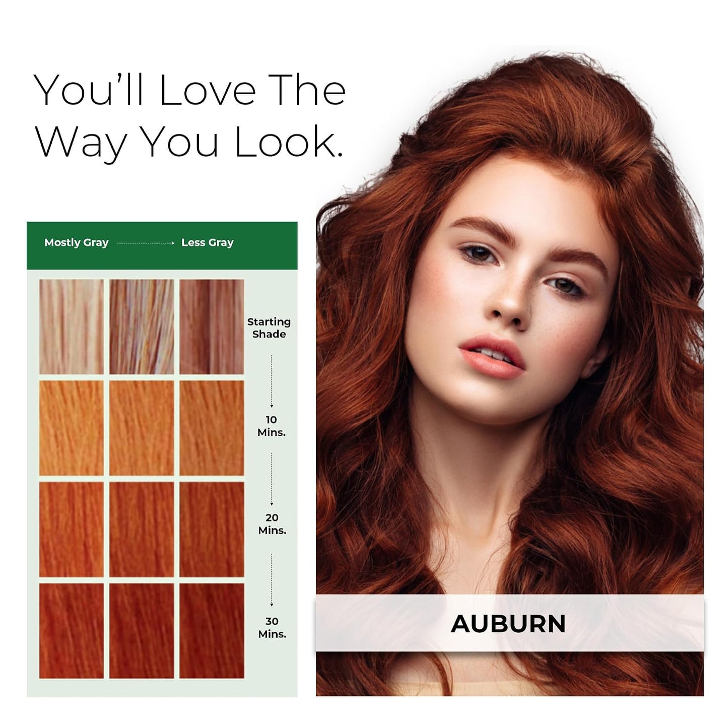 Permanent Ammonia-Free Hair Color for Women | Natural Auburn Gray Coverage - Sensitive Scalp Formula