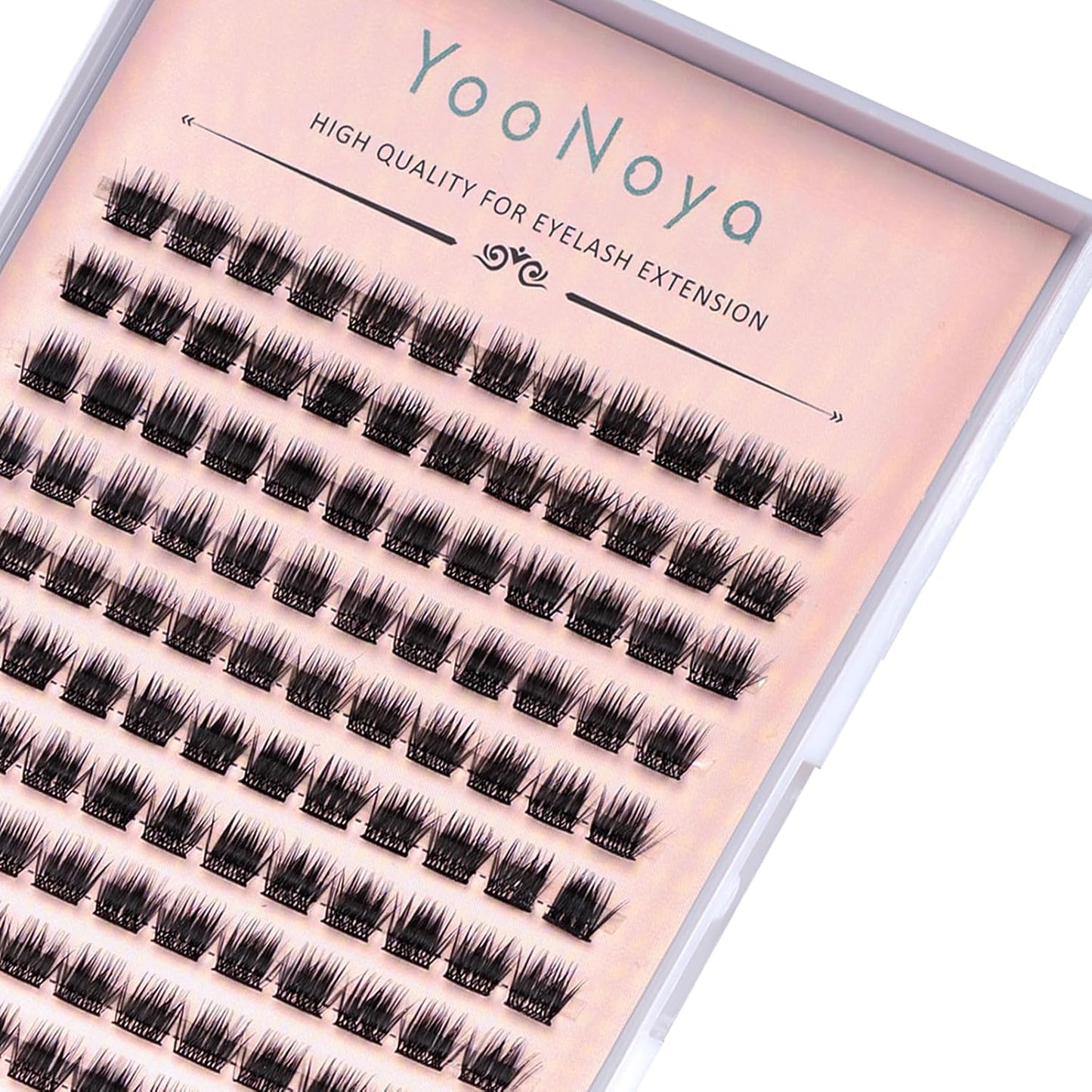 Lash Clusters - 144 PCS Individual 12mm D Curl Eyelash Extensions | Thick, Natural Wispy Reusable Volume Lashes