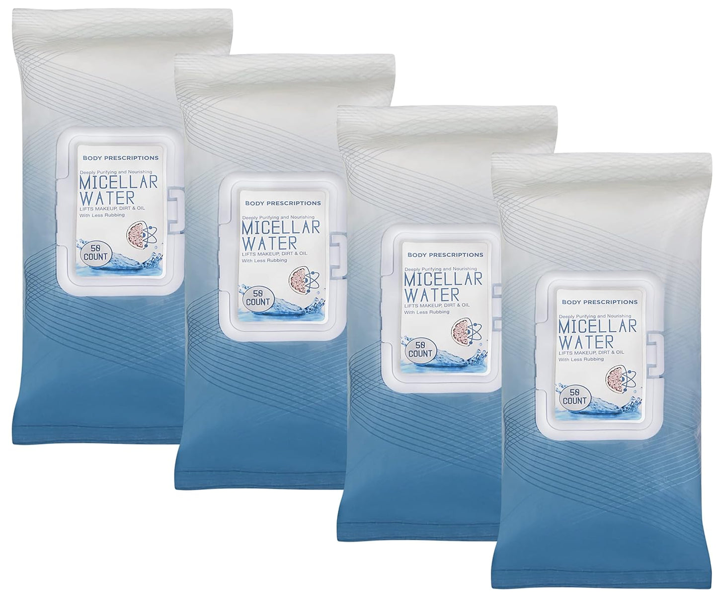 Makeup Cleansing Wipes - Gentle & Effective Face Wipes with Retinol | 50 Count Pack of 3