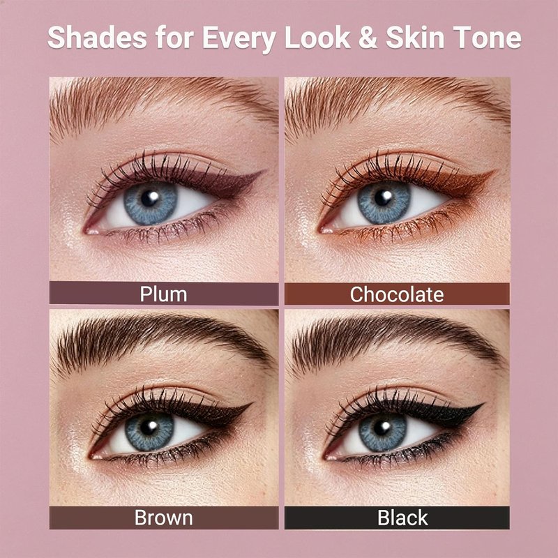 Brown Gel Eyeliner Pencil for Mature Eyes - Smooth Glide, Waterproof & Long-Lasting | Soft Natural Look