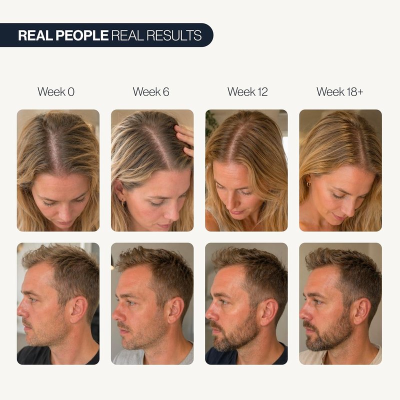 Hair Growth Serum Roll-On - 5% Saw Palmetto & 3% Rosemary Oil | Hair Regrowth for Men & Women - 25ml