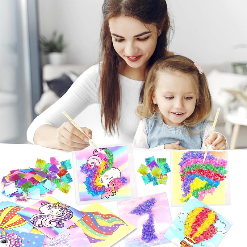 Magical Dream Decor - Mess-Free Kids' Art Fabric Craft Kit | DIY Birthday & Christmas Gift for Ages 4-10