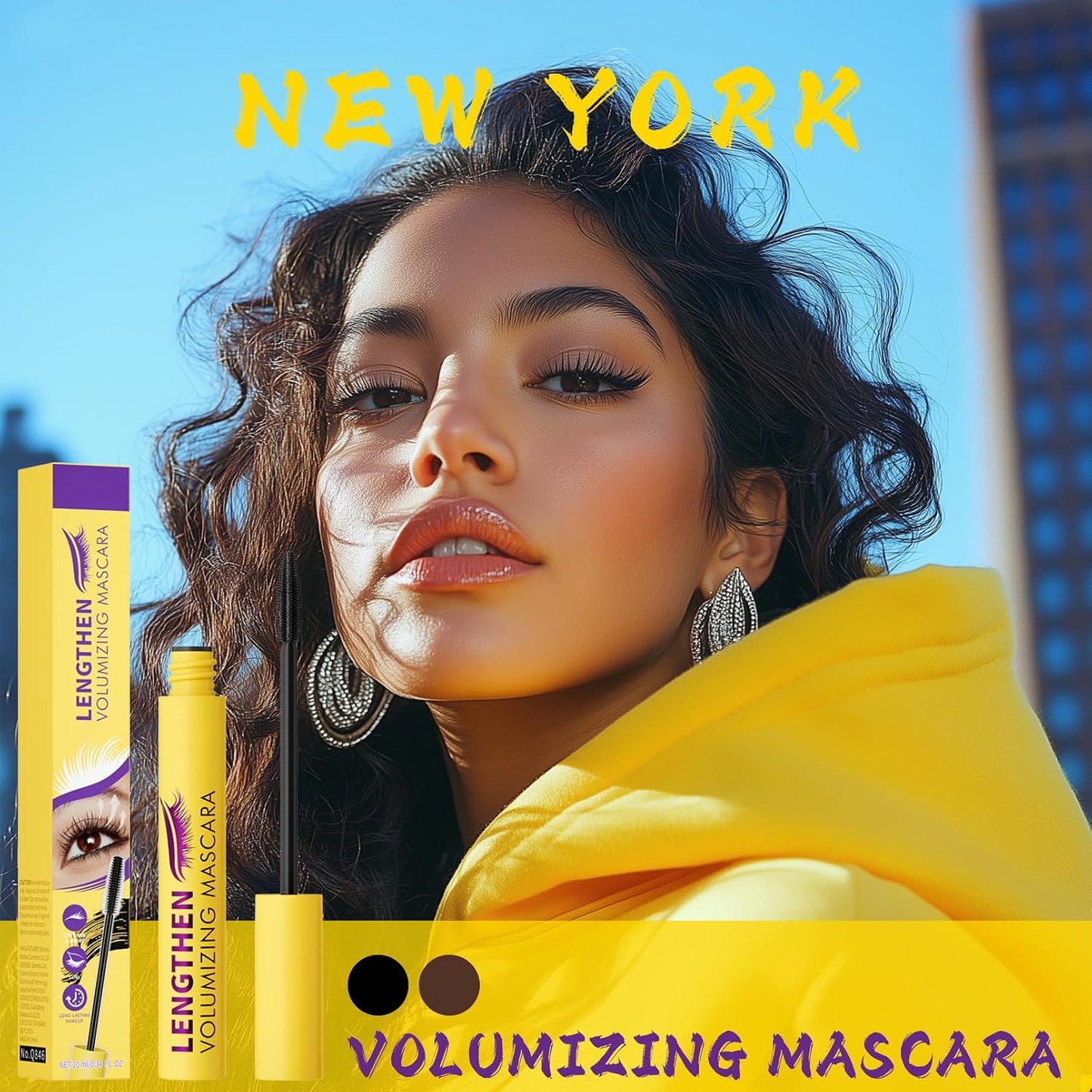 Bubble Mascara - Lightweight Volumizing Formula for Fluffy, Lifted Lashes | Jet Black, Smudge-Proof, Long-Lasting