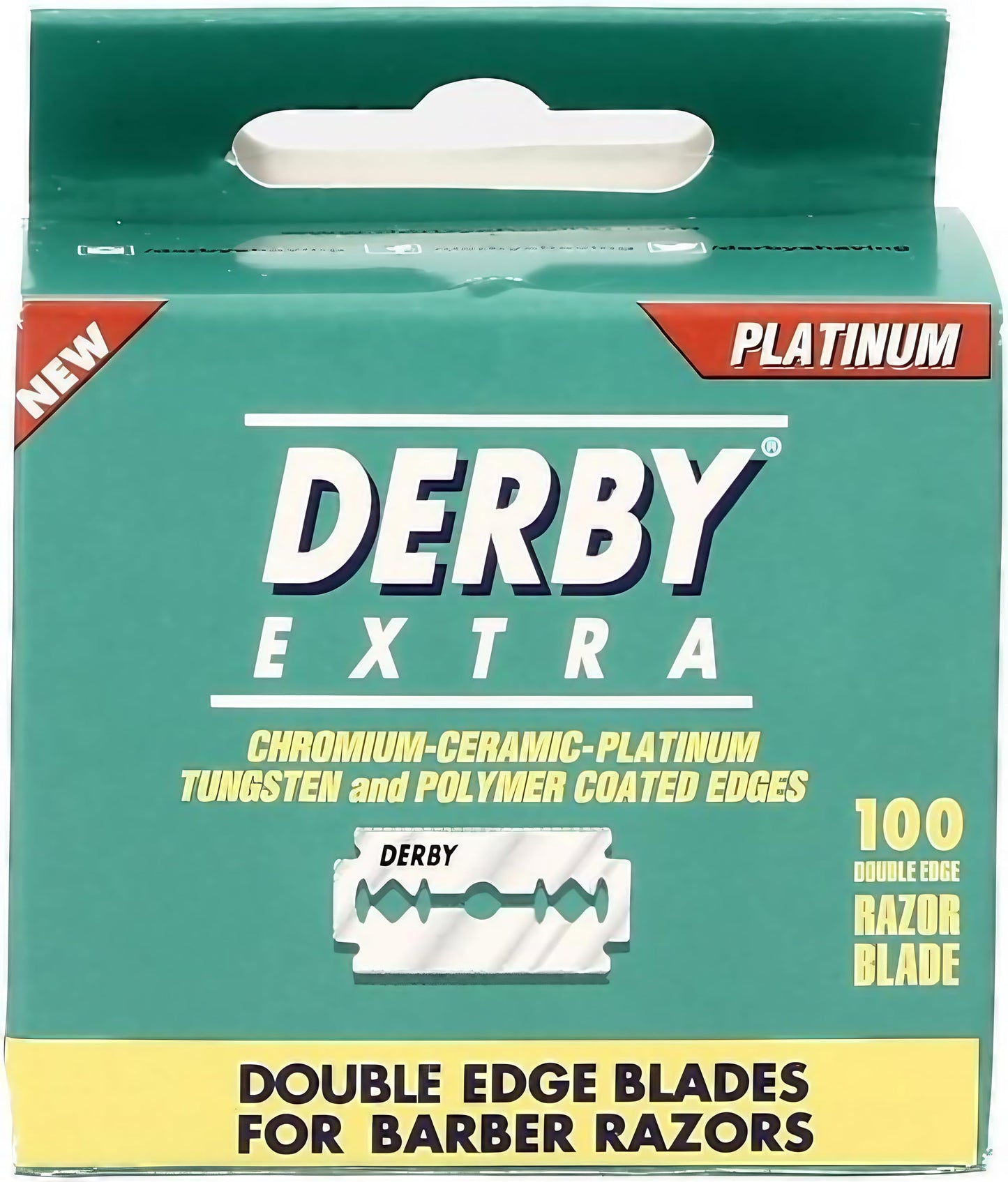 Derby Extra Double Edge Safety Razor Blades - Pack of 100 Blades
