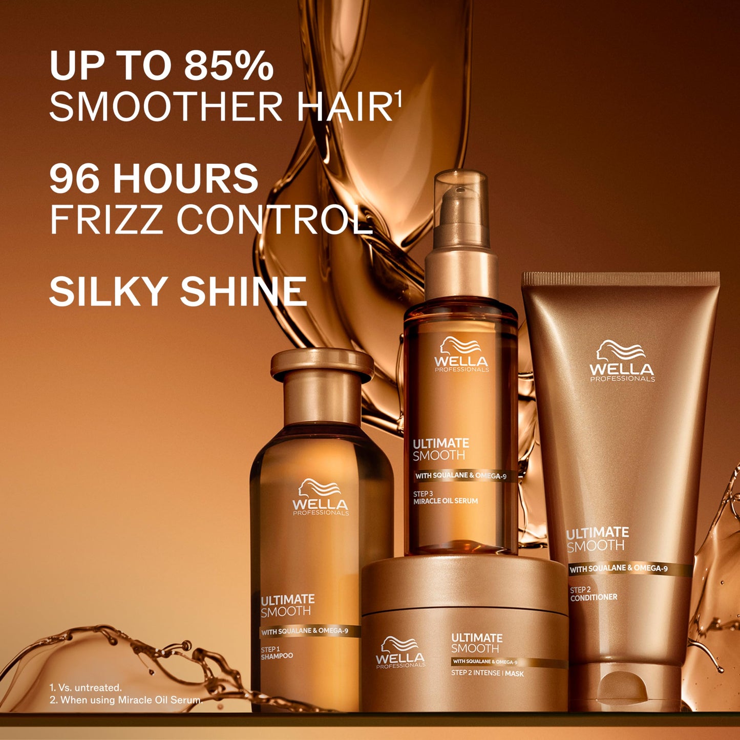 Wella Professionals ULTIMATE SMOOTH Intense Mask | Nourishing Treatment for Dry & Frizzy Hair | With Squalane & Omega 9 | 16.9 Fl Oz