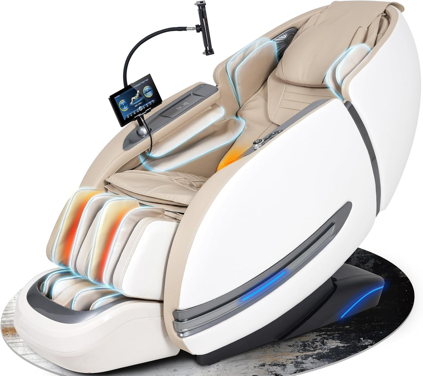 Full Body Massage Chair - Zero Gravity SL-Track Shiatsu Recliner with 12 Auto Modes, Heated Waist & Calf | L183 Black