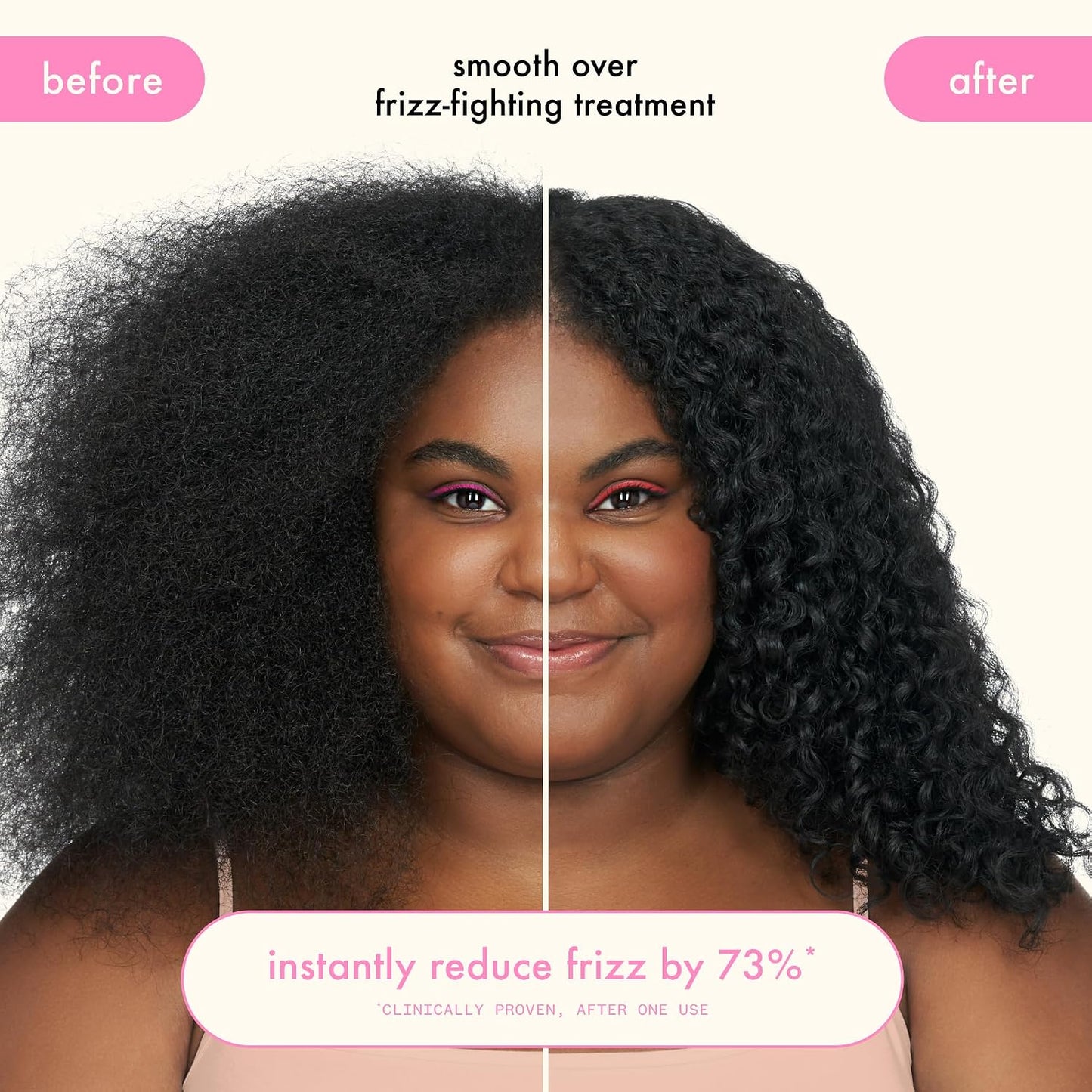 Amika Smooth Over Frizz-Fighting Treatment Mask - Deep Conditioning Hair Care for Frizz Control