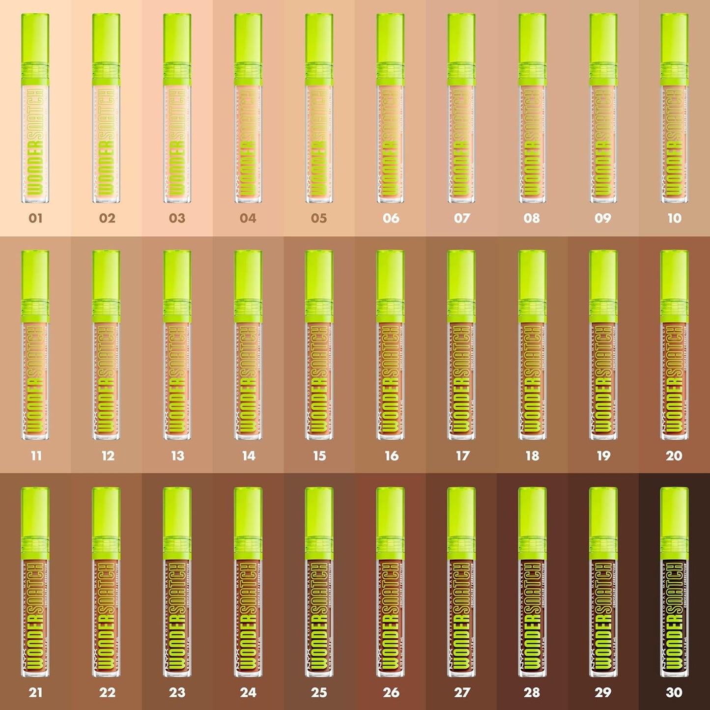 NYX Wonder Snatch Concealer - Brightening, Lifting Full Coverage Makeup | 24HR Wear, Vegan - Light Beige
