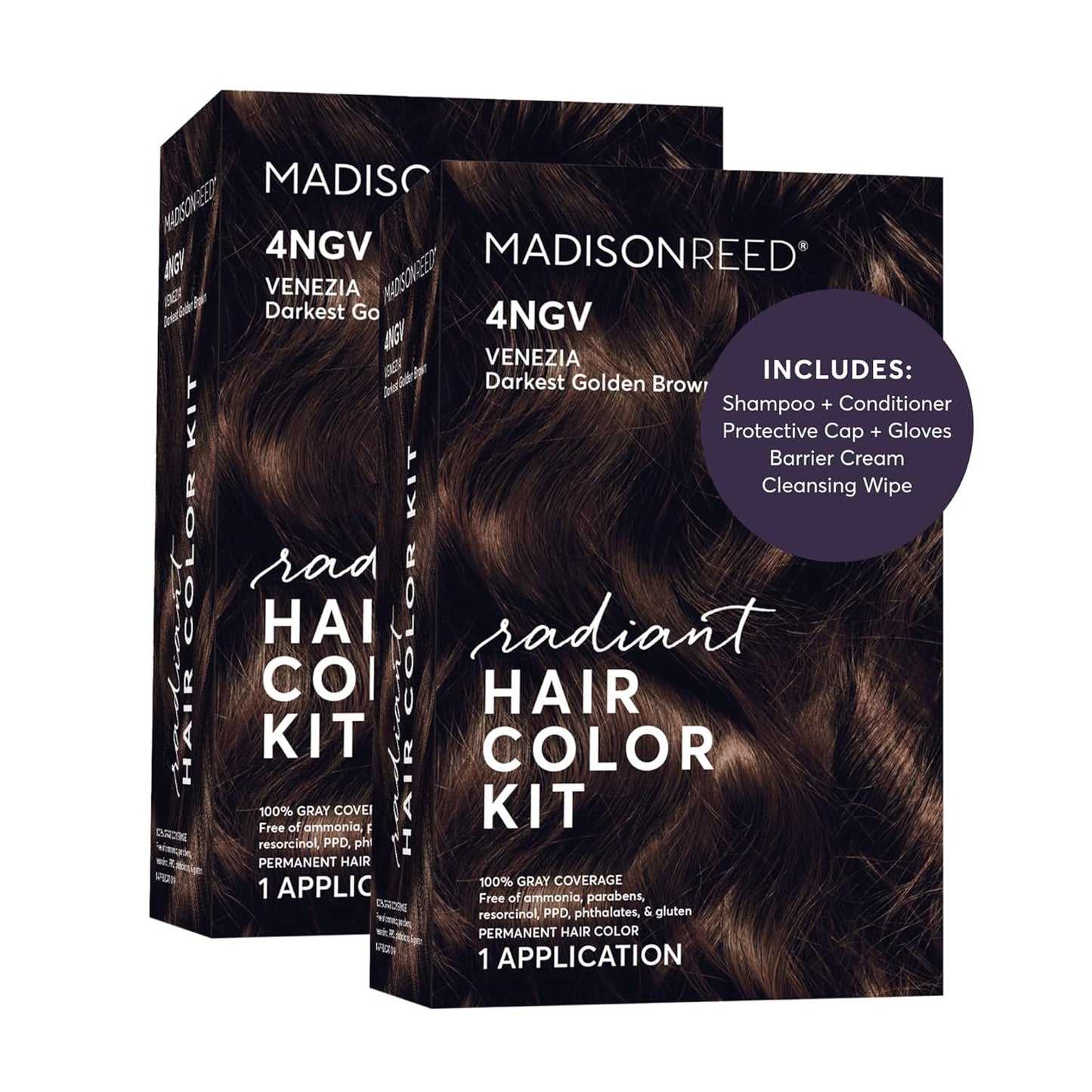 Madison Reed Radiant Hair Color Kit - 5RV Dark Garnet Red | Vivid Permanent Dye for Bold Color & Maximum Shine