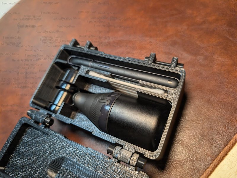Travel Case for Puffco Proxy Core by Bending Glass – Compact Storage for Hot Knife, Q-Tips & Stash Jars