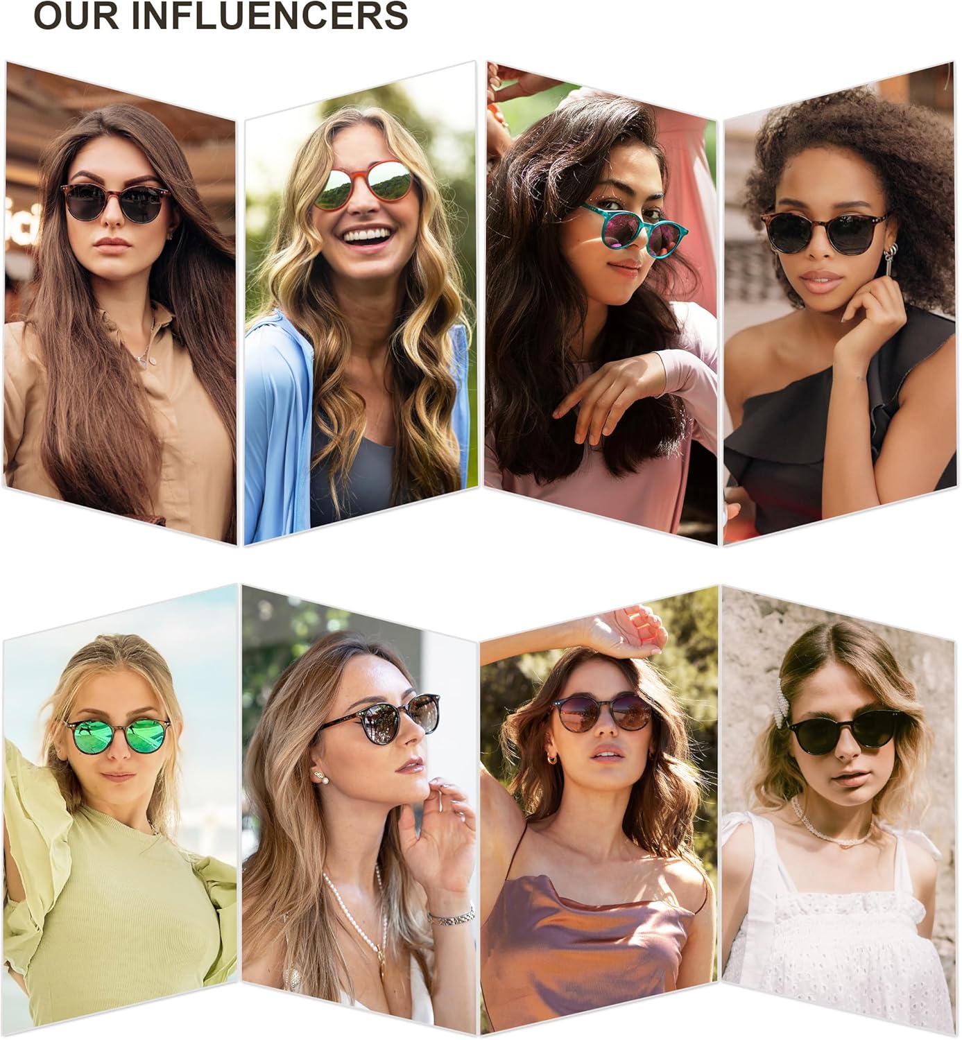 SOJOS Small Round Polarized Sunglasses for Women & Men - Vintage UV400 Protection